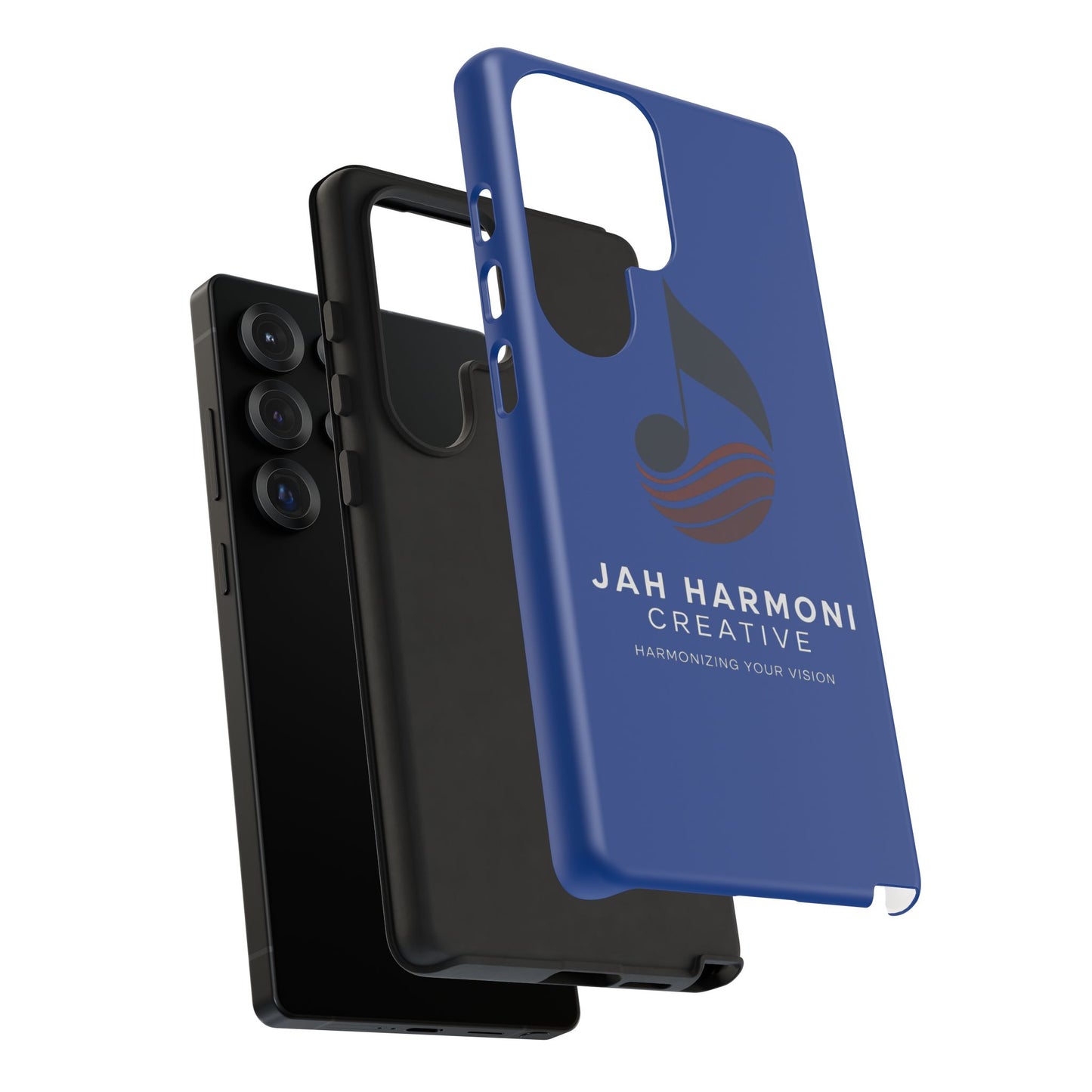 Tough Cases - Blue Logo Phone Case | Jah Harmoni Creative Protective Cover