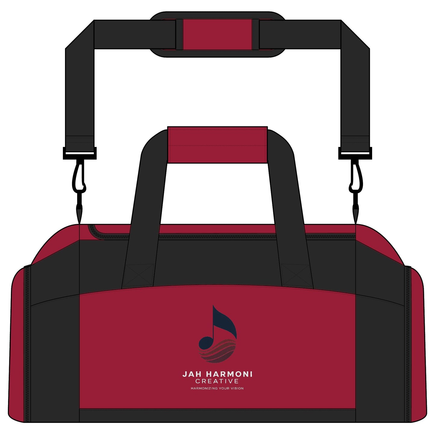 Gym Bag with Custom Music Logo — Durable Duffle for Musicians & Athletes