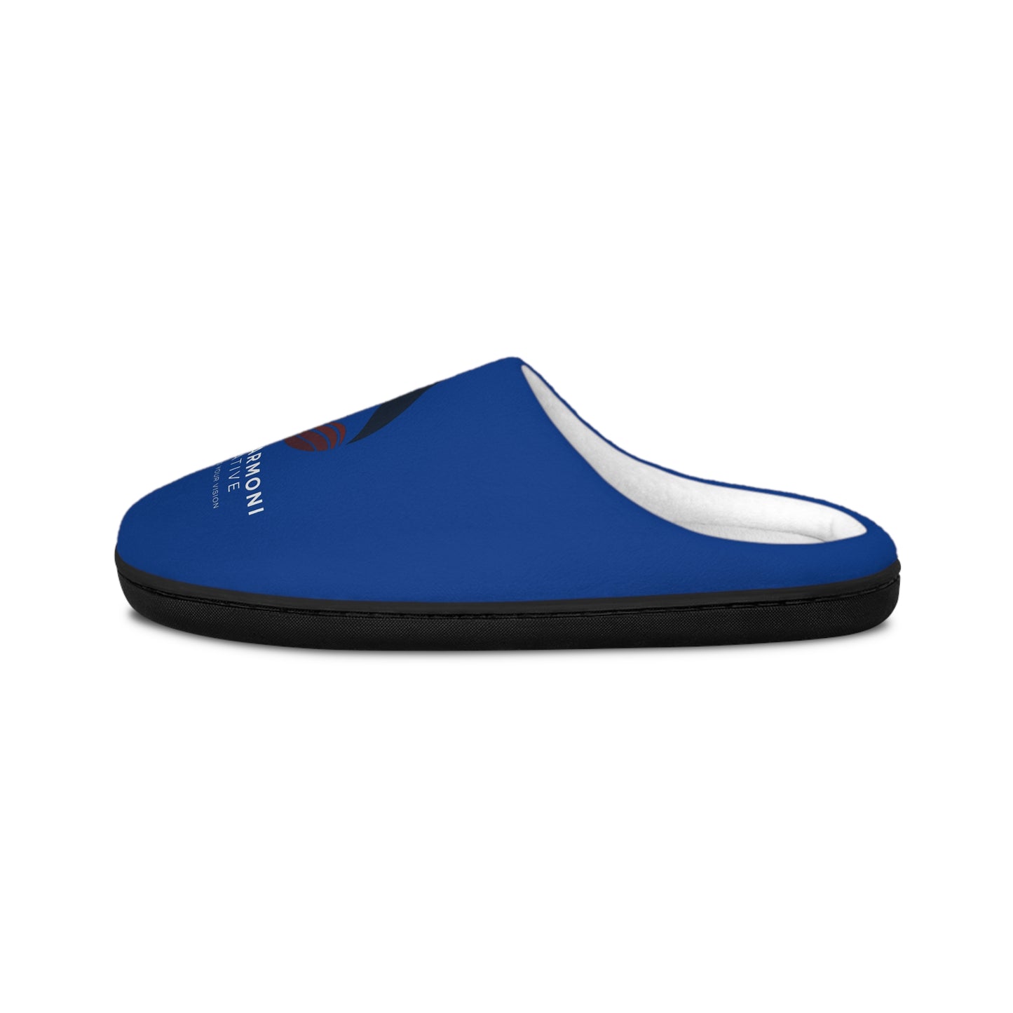 Cozy Jah Harmoni Blue Logo Unisex Indoor Slippers — Soft Home Slip-Ons