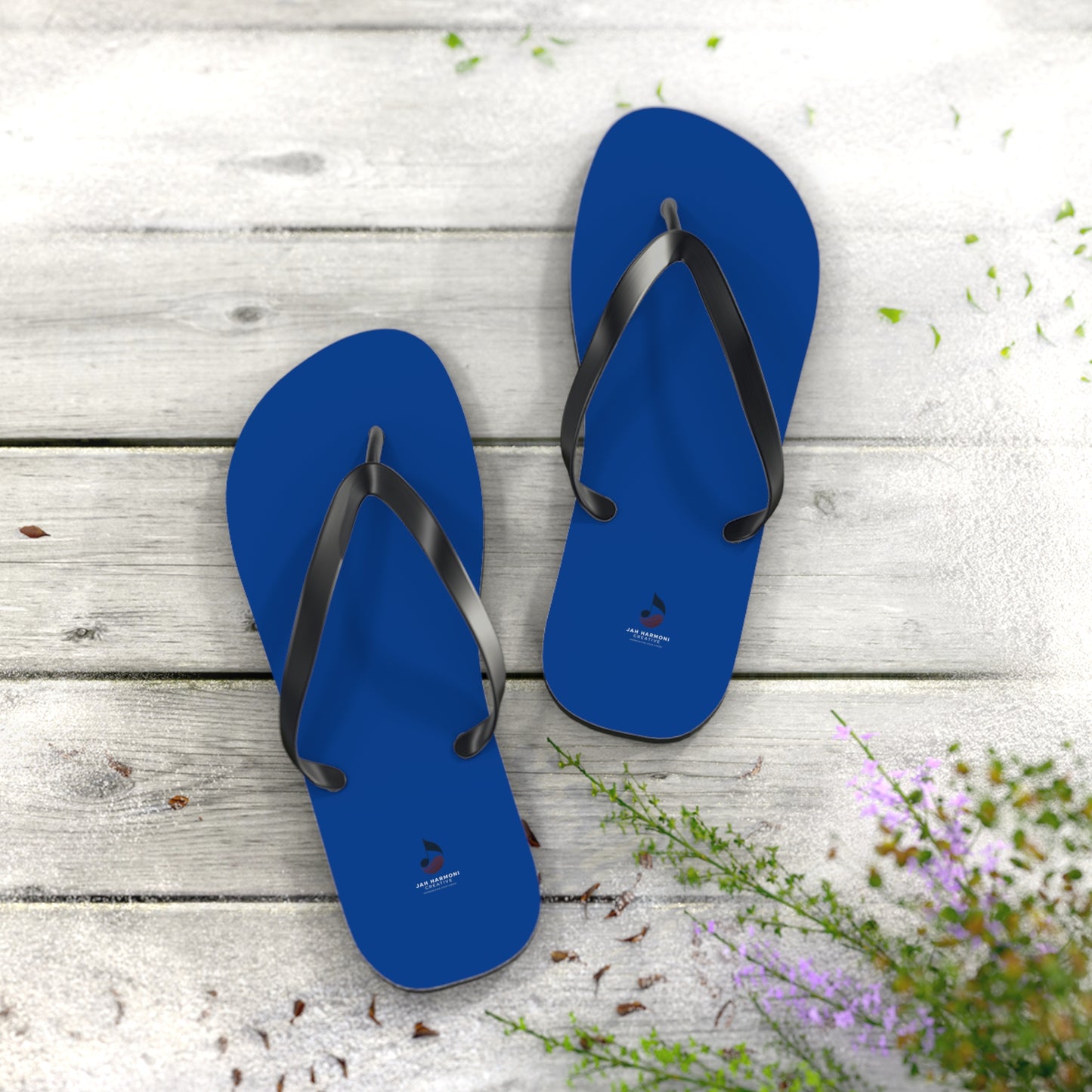 Jah Harmoni Signature Blue – Sleek Everyday Beach Sandals