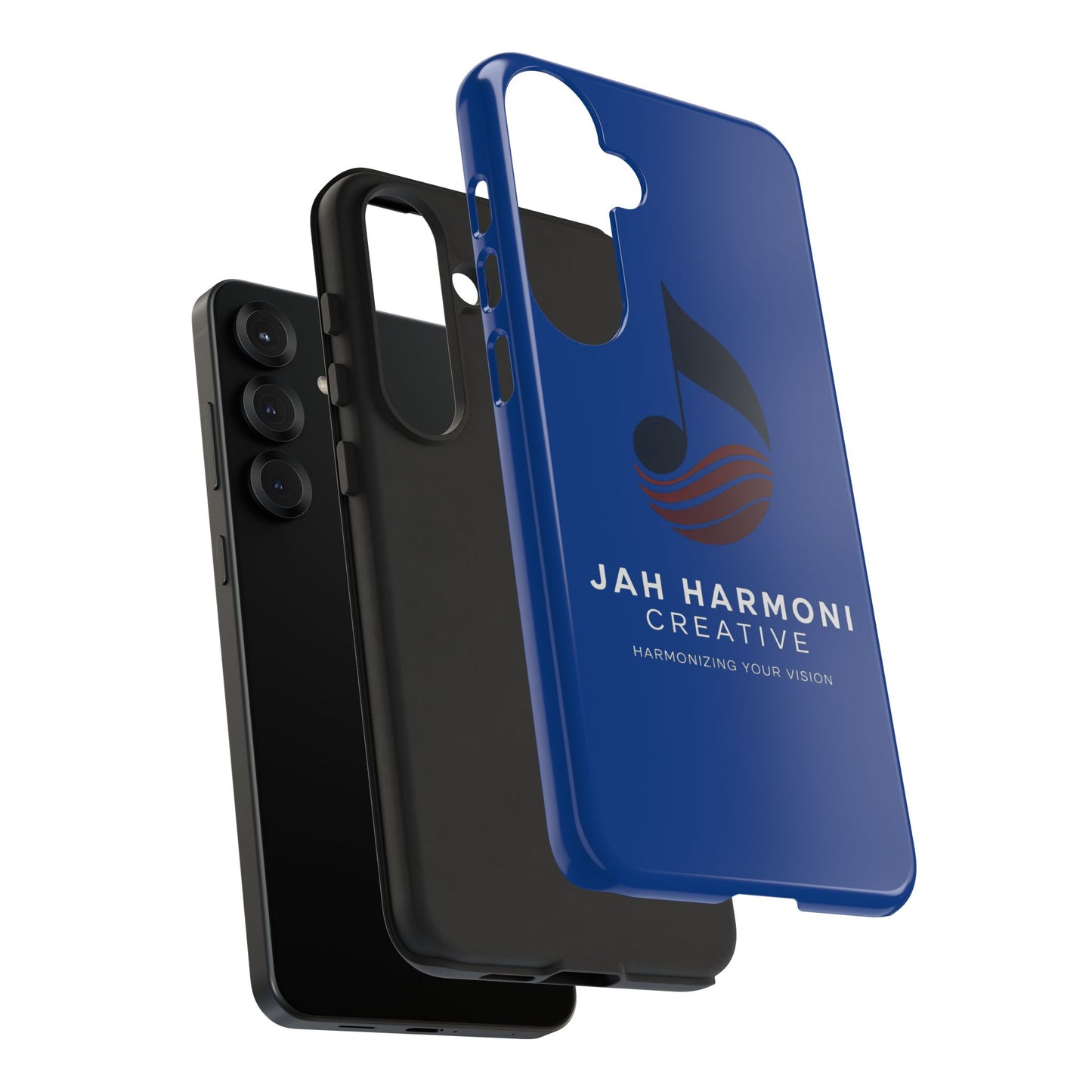 Tough Cases - Blue Logo Phone Case | Jah Harmoni Creative Protective Cover