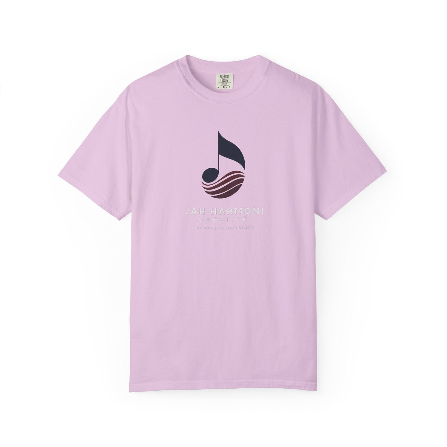 Music Logo T‑Shirt — “Jah Harmoni Creative” Branded Tee