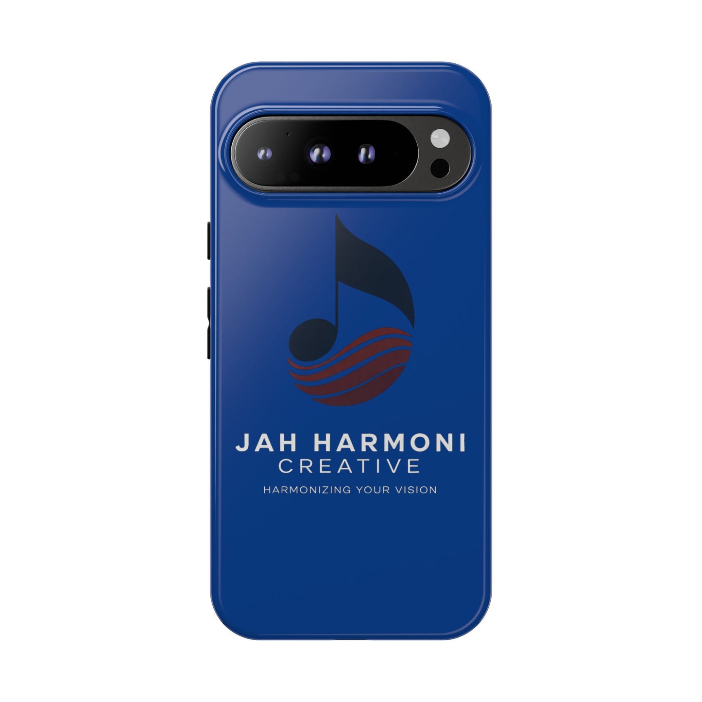 Tough Cases - Blue Logo Phone Case | Jah Harmoni Creative Protective Cover