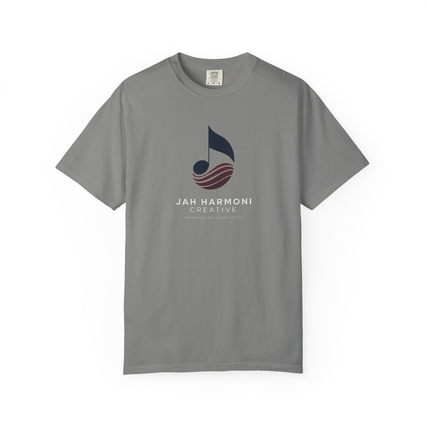 Music Logo T‑Shirt — “Jah Harmoni Creative” Branded Tee