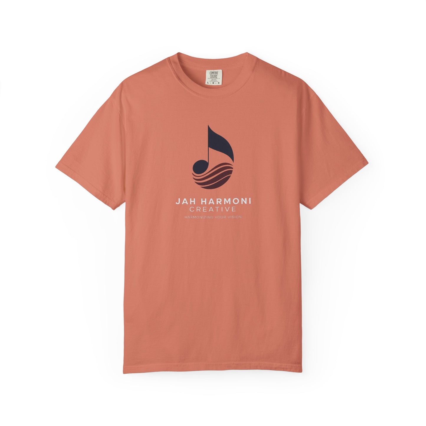 Music Logo T‑Shirt — “Jah Harmoni Creative” Branded Tee