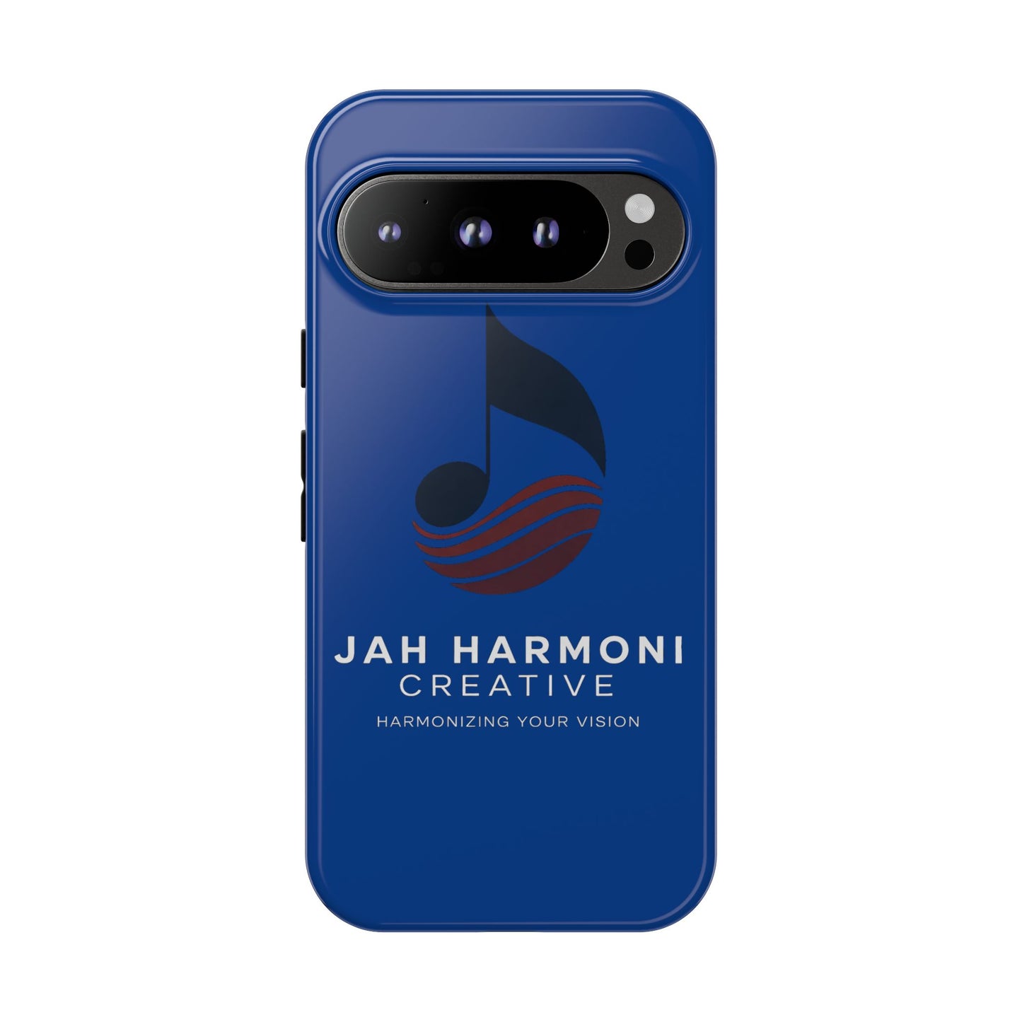 Tough Cases - Blue Logo Phone Case | Jah Harmoni Creative Protective Cover