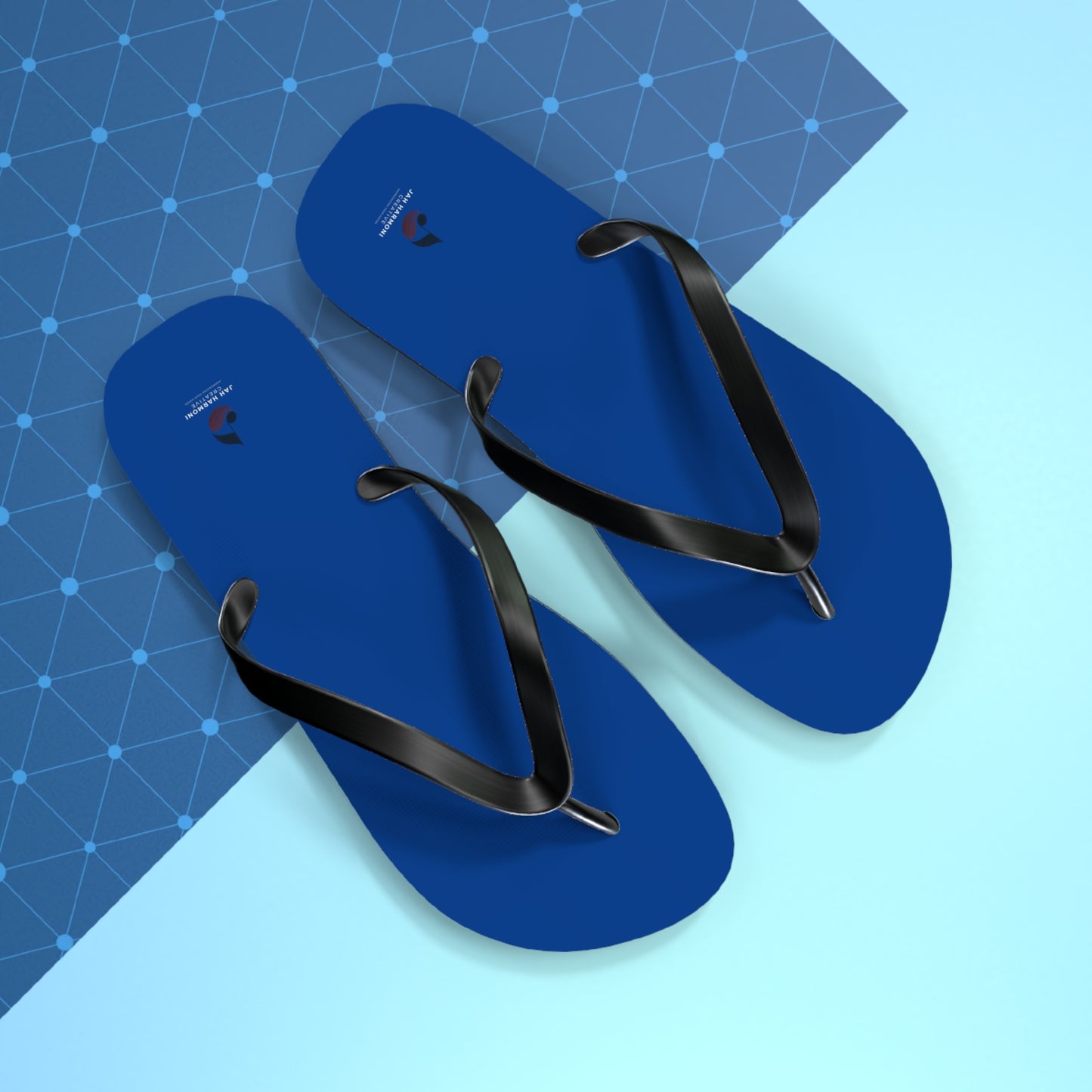 Jah Harmoni Signature Blue – Sleek Everyday Beach Sandals