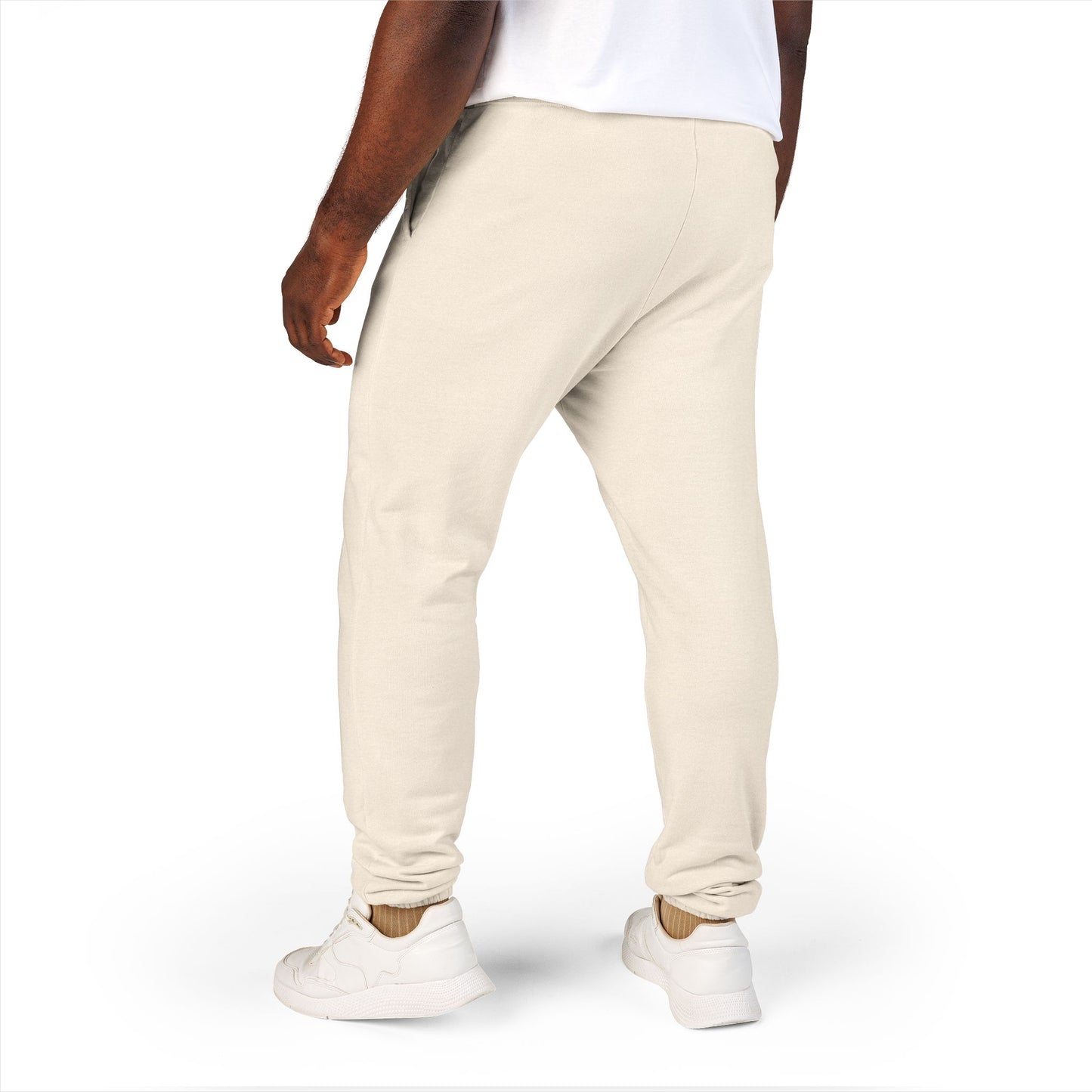 Garment-Dyed Fleece Sweatpants — Relaxed Unisex Joggers with Subtle Patch Logo
