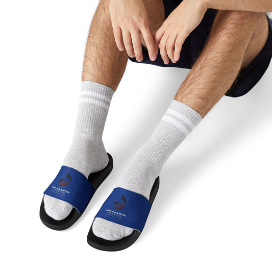 Slide Sandals — Custom Red Strap Slides with Logo