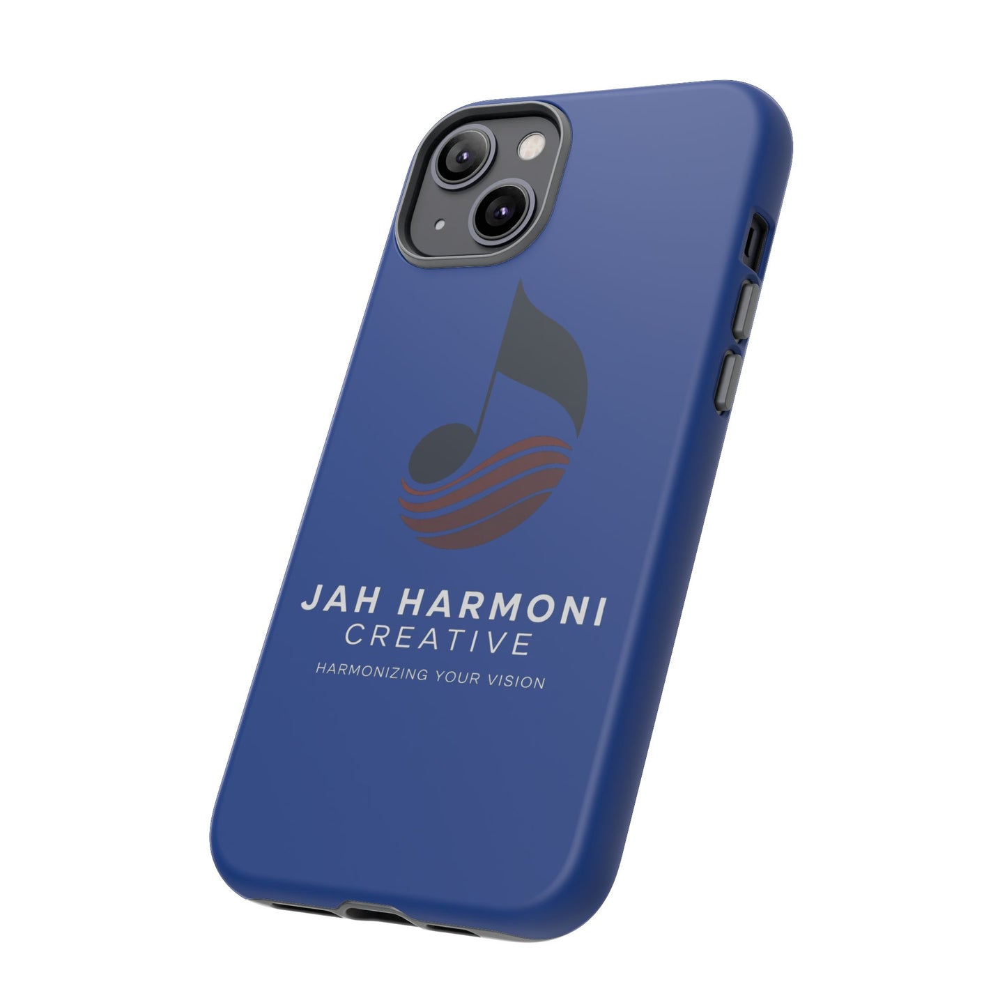 Tough Cases - Blue Logo Phone Case | Jah Harmoni Creative Protective Cover