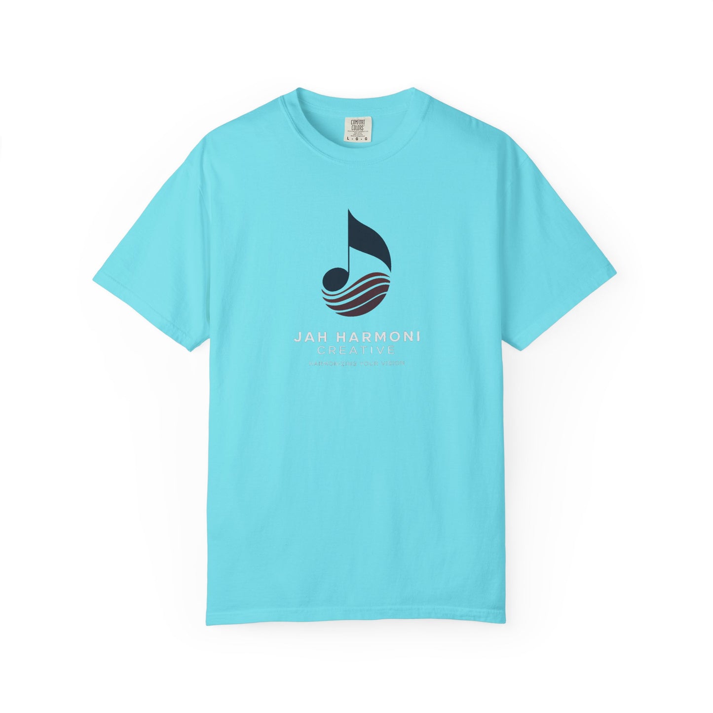 Music Logo T‑Shirt — “Jah Harmoni Creative” Branded Tee