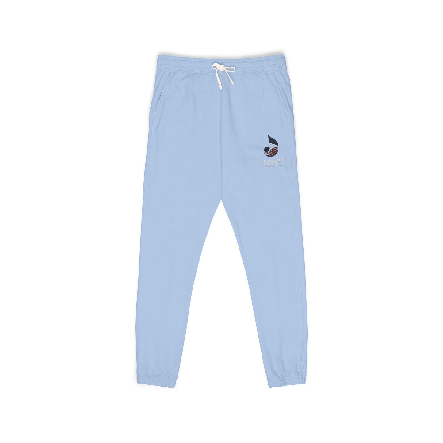 Garment-Dyed Fleece Sweatpants — Relaxed Unisex Joggers with Subtle Patch Logo