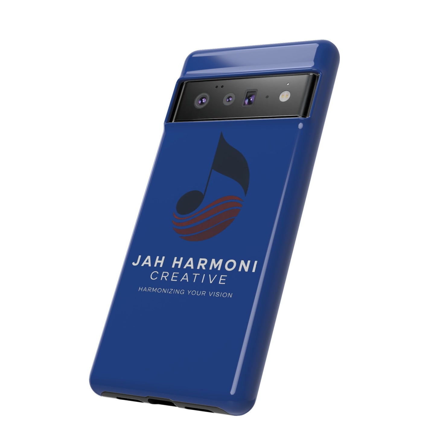 Tough Cases - Blue Logo Phone Case | Jah Harmoni Creative Protective Cover