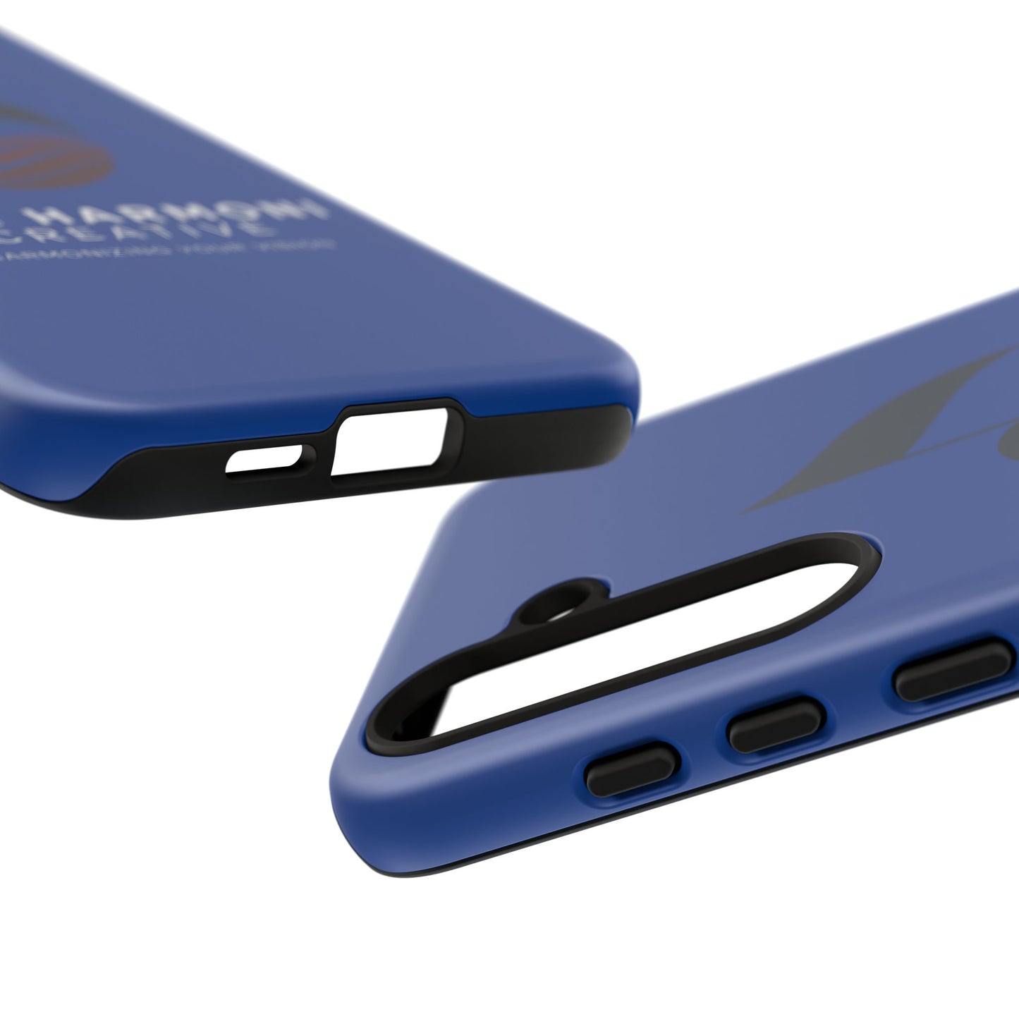 Tough Cases - Blue Logo Phone Case | Jah Harmoni Creative Protective Cover