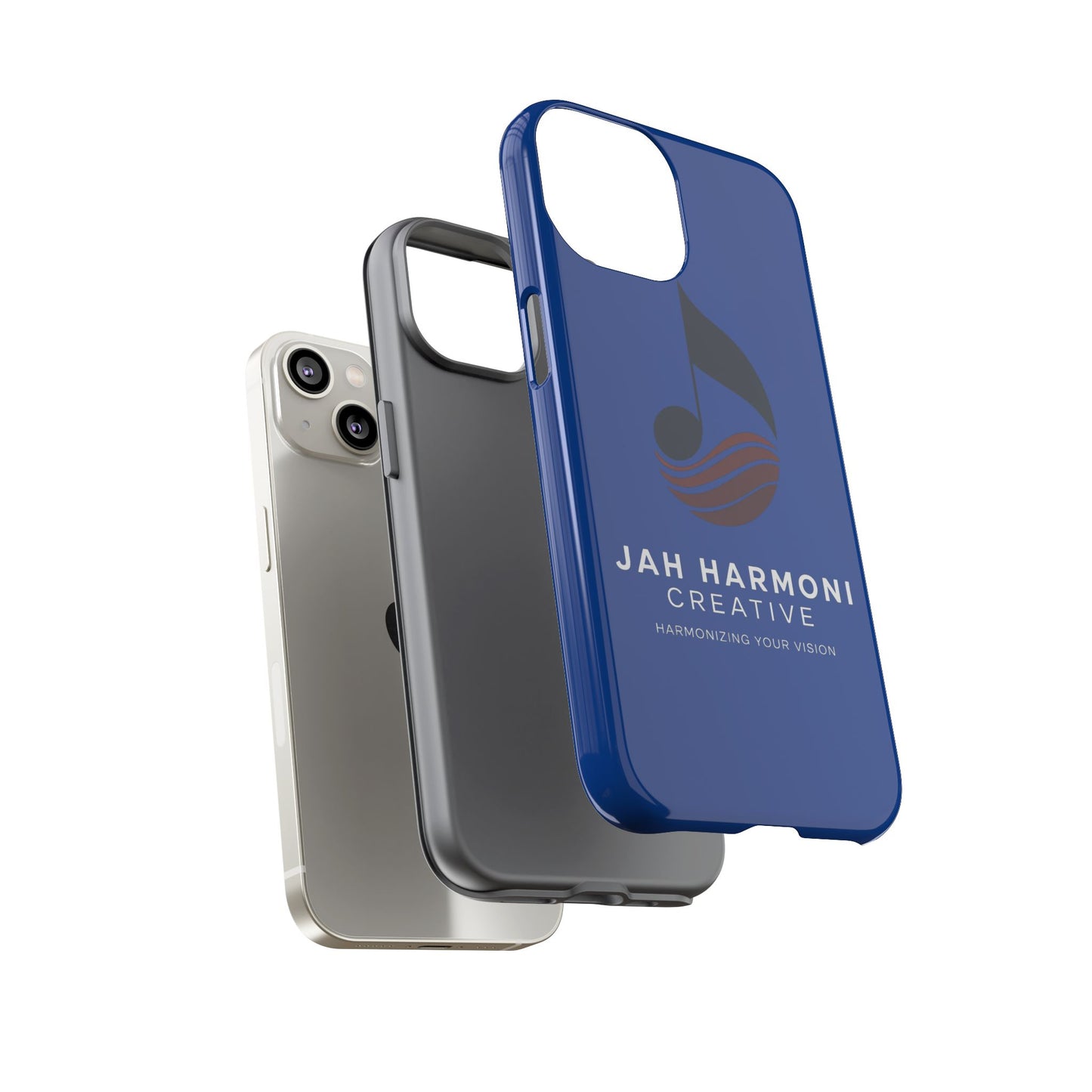 Tough Cases - Blue Logo Phone Case | Jah Harmoni Creative Protective Cover