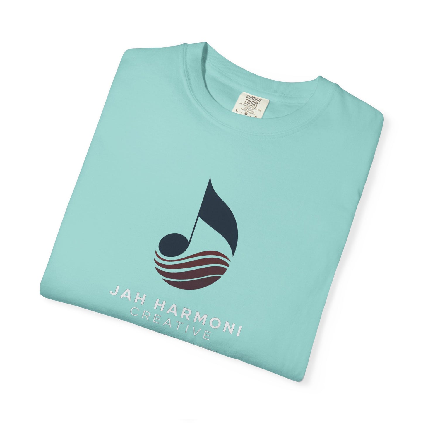 Music Logo T‑Shirt — “Jah Harmoni Creative” Branded Tee