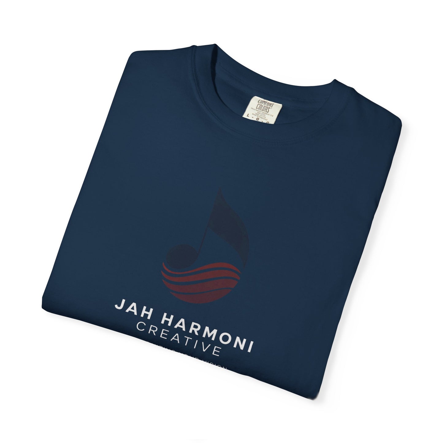 Music Logo T‑Shirt — “Jah Harmoni Creative” Branded Tee
