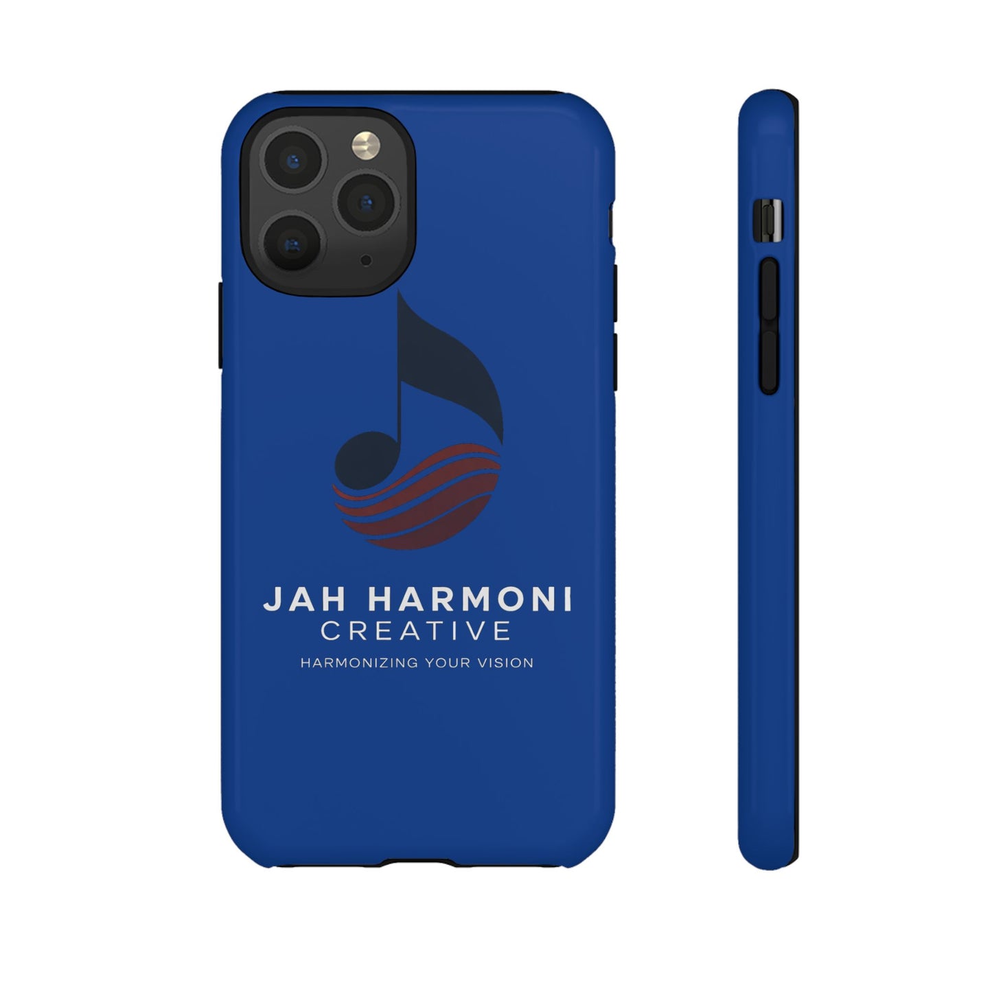Tough Cases - Blue Logo Phone Case | Jah Harmoni Creative Protective Cover