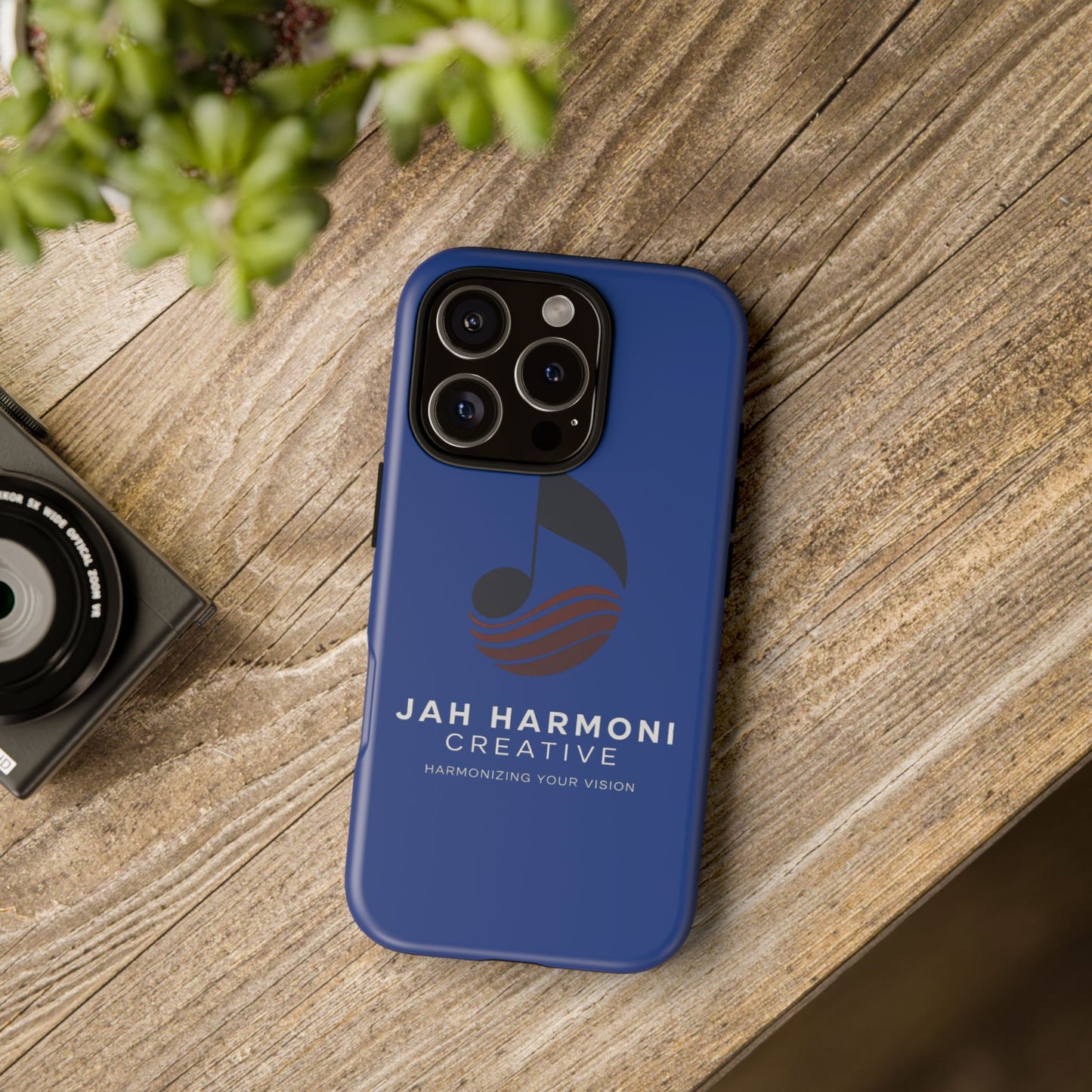 Tough Cases - Blue Logo Phone Case | Jah Harmoni Creative Protective Cover