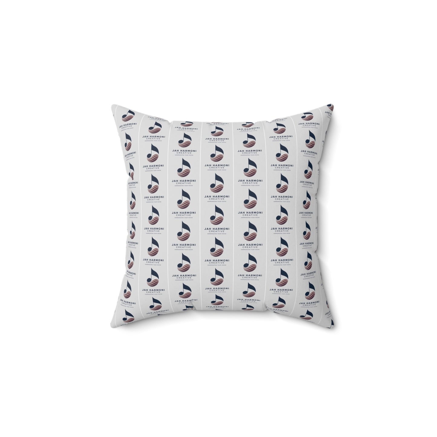 Logo Throw Pillow — Jah Harmoni Creative Branded Decorative Pillow