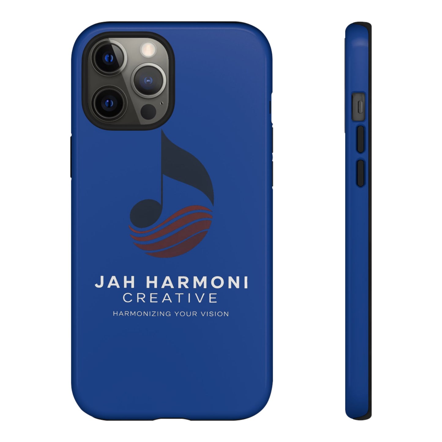 Tough Cases - Blue Logo Phone Case | Jah Harmoni Creative Protective Cover