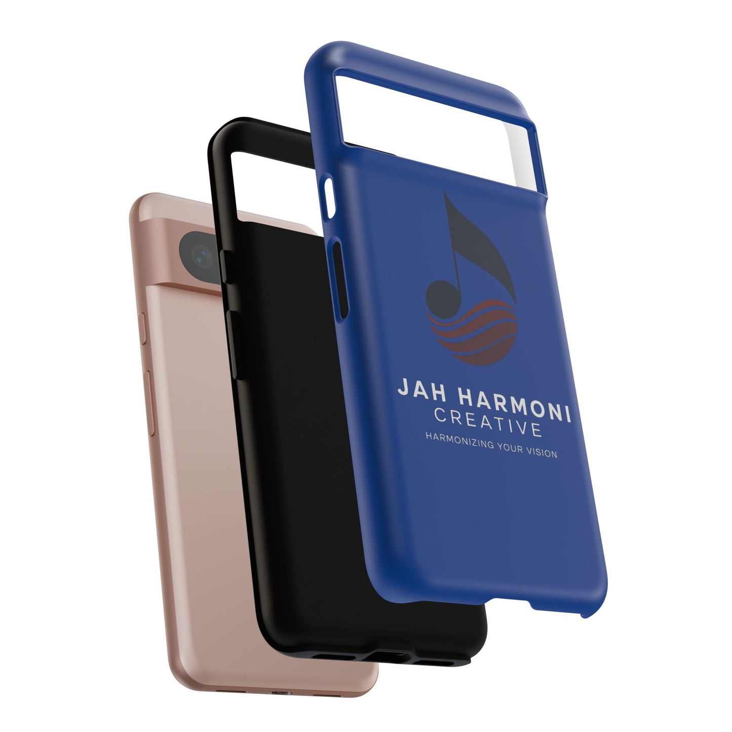 Tough Cases - Blue Logo Phone Case | Jah Harmoni Creative Protective Cover
