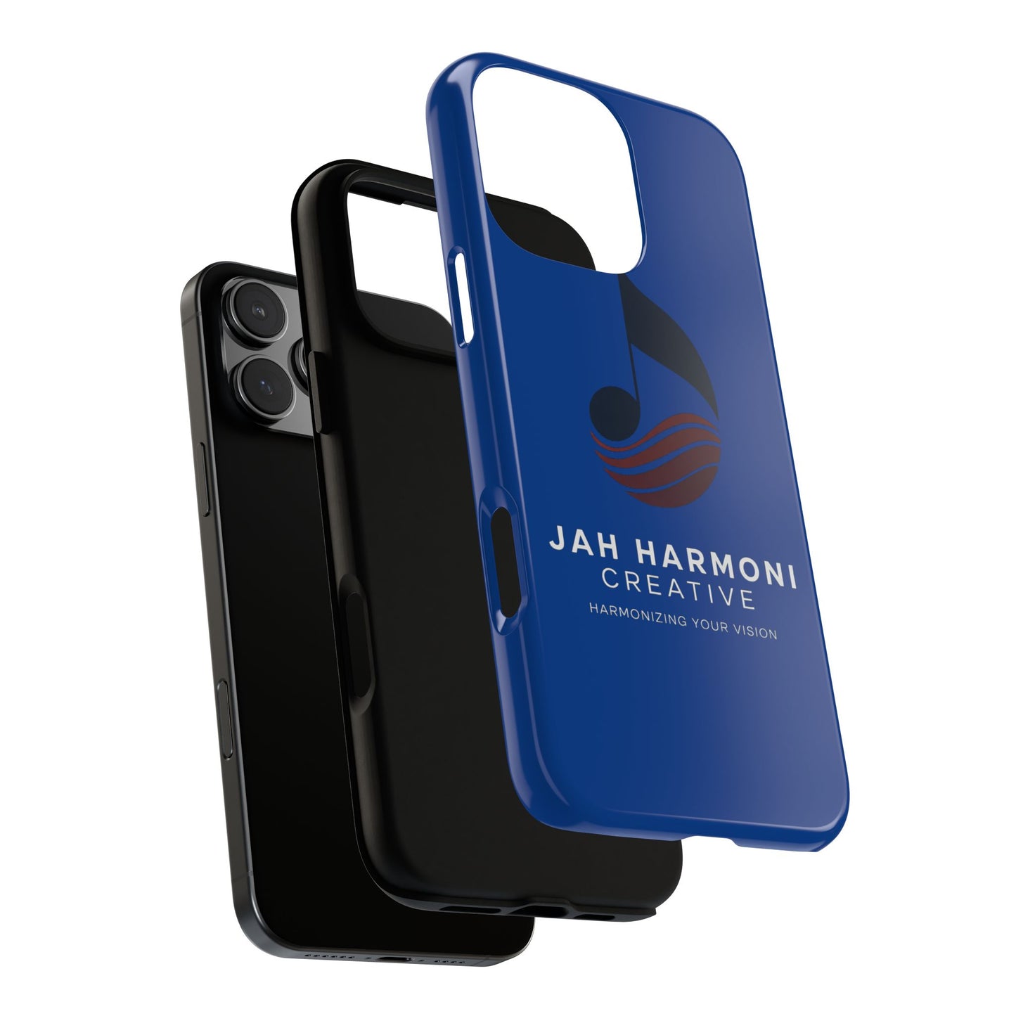 Tough Cases - Blue Logo Phone Case | Jah Harmoni Creative Protective Cover