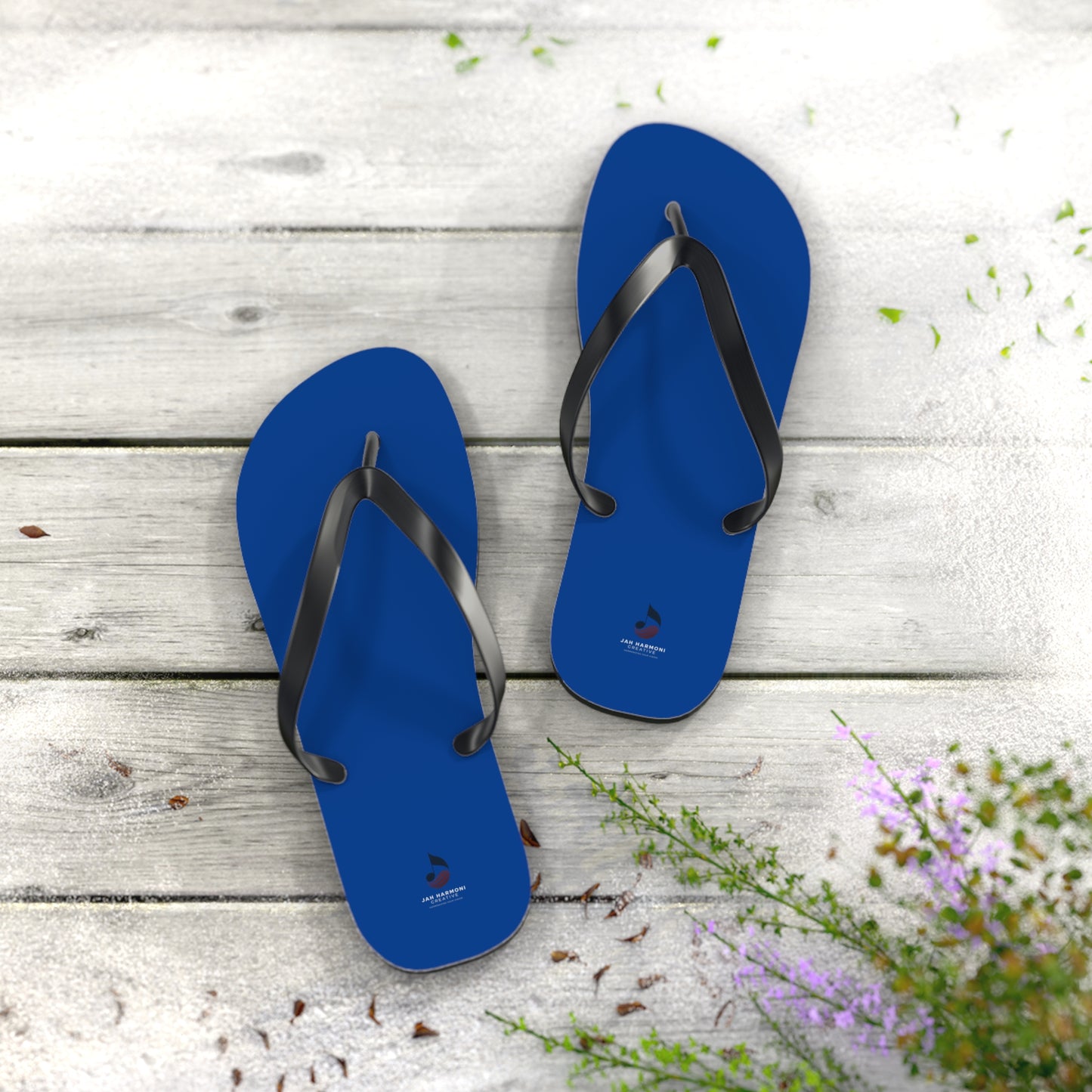 Jah Harmoni Signature Blue – Sleek Everyday Beach Sandals