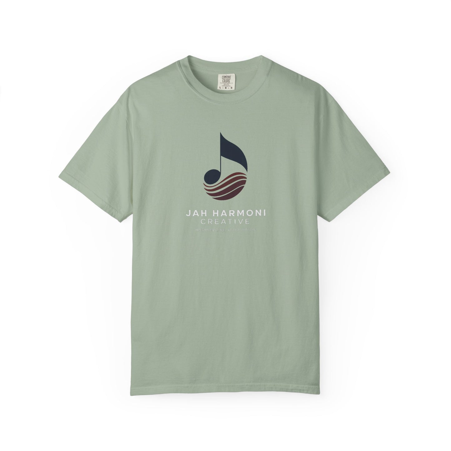 Music Logo T‑Shirt — “Jah Harmoni Creative” Branded Tee