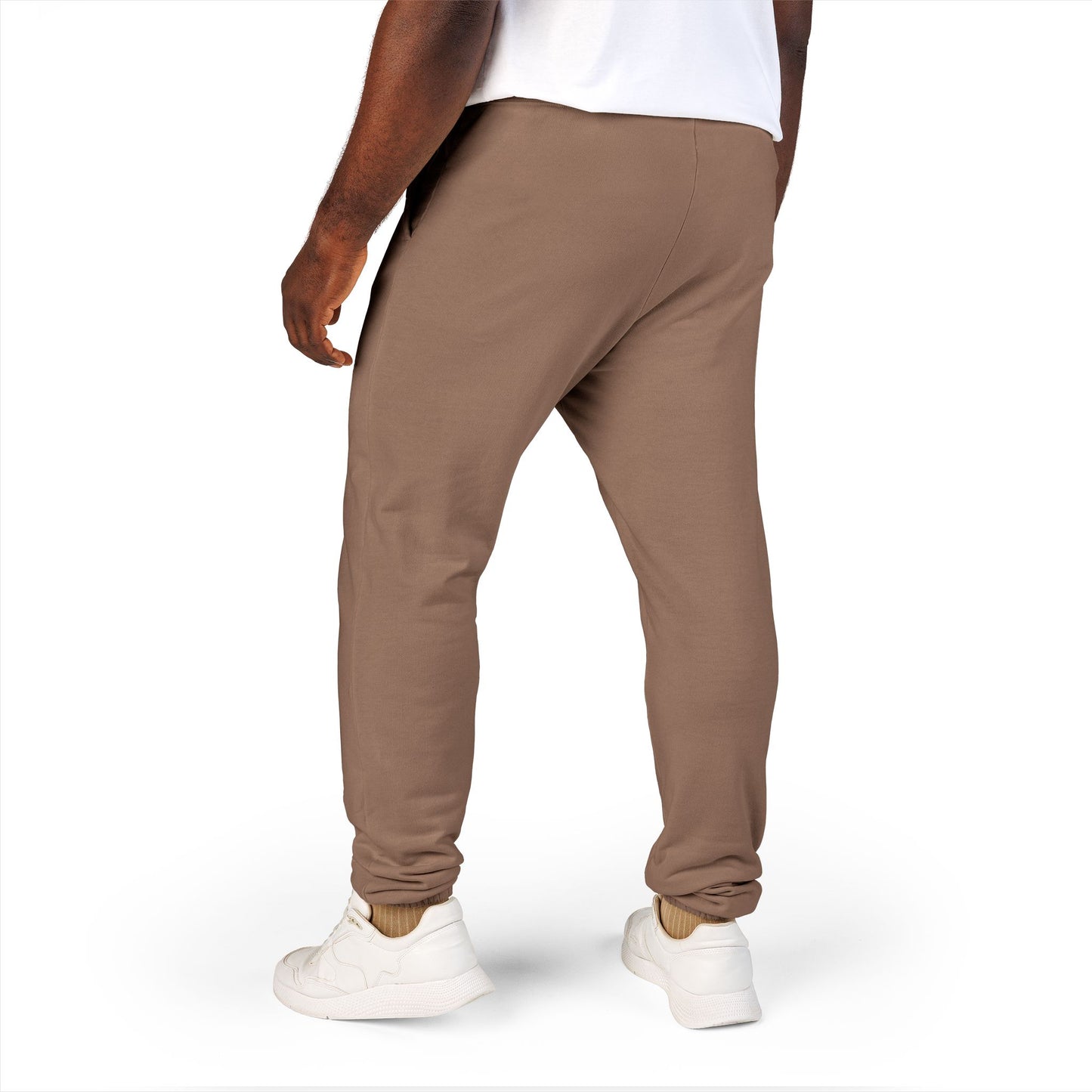 Garment-Dyed Fleece Sweatpants — Relaxed Unisex Joggers with Subtle Patch Logo