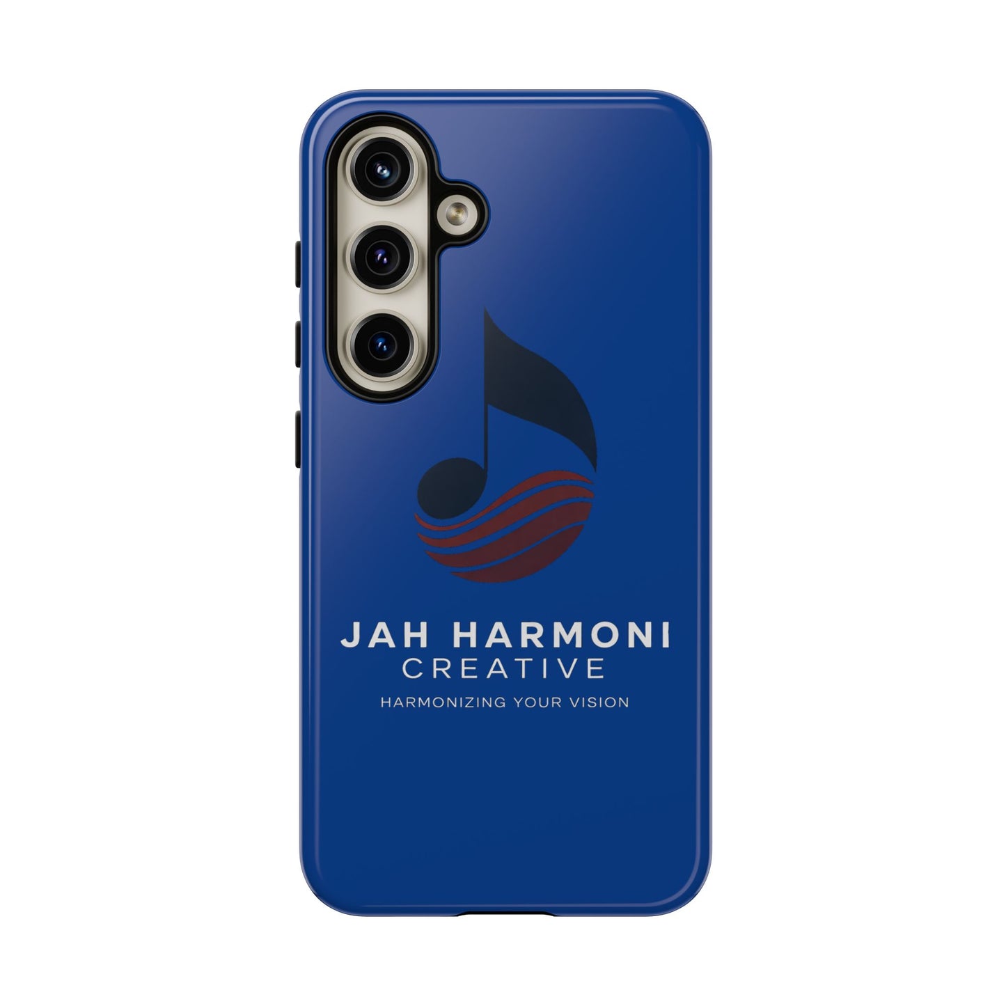 Tough Cases - Blue Logo Phone Case | Jah Harmoni Creative Protective Cover