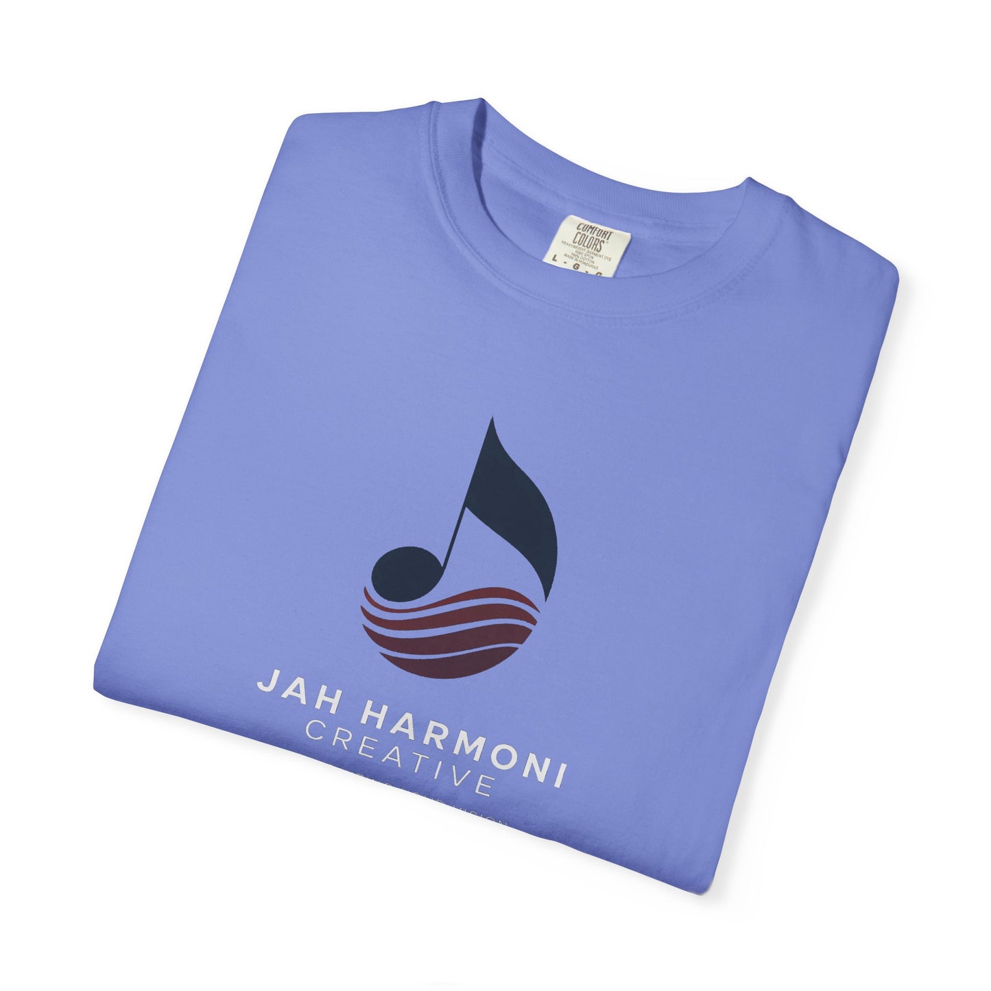 Music Logo T‑Shirt — “Jah Harmoni Creative” Branded Tee