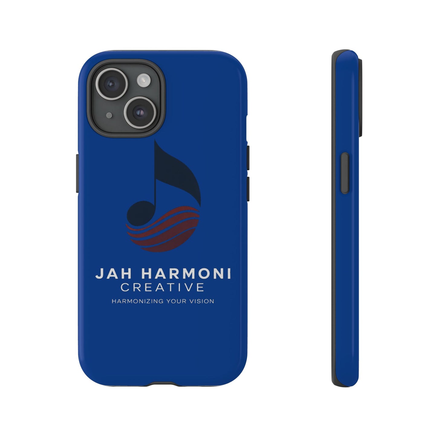 Tough Cases - Blue Logo Phone Case | Jah Harmoni Creative Protective Cover