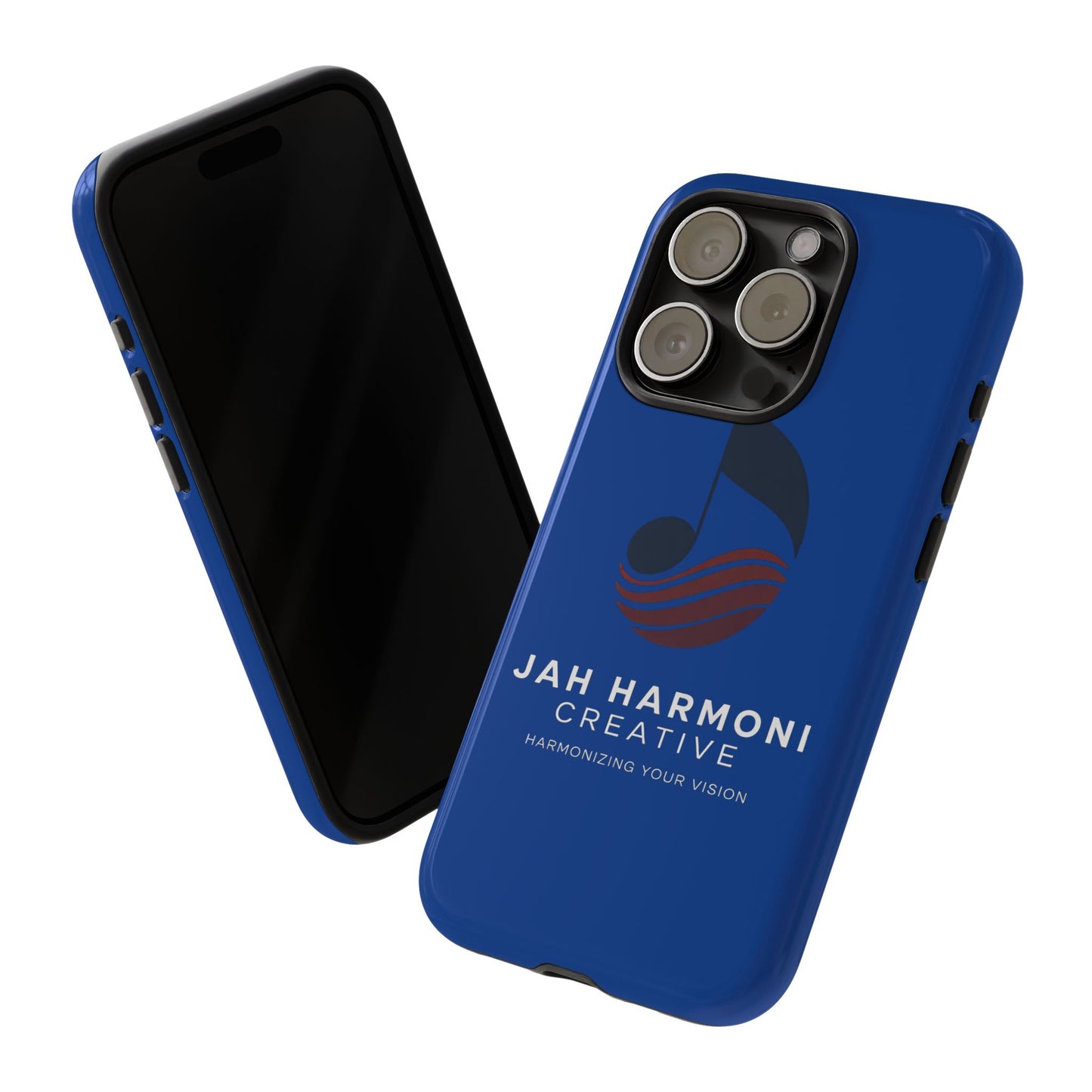 Tough Cases - Blue Logo Phone Case | Jah Harmoni Creative Protective Cover