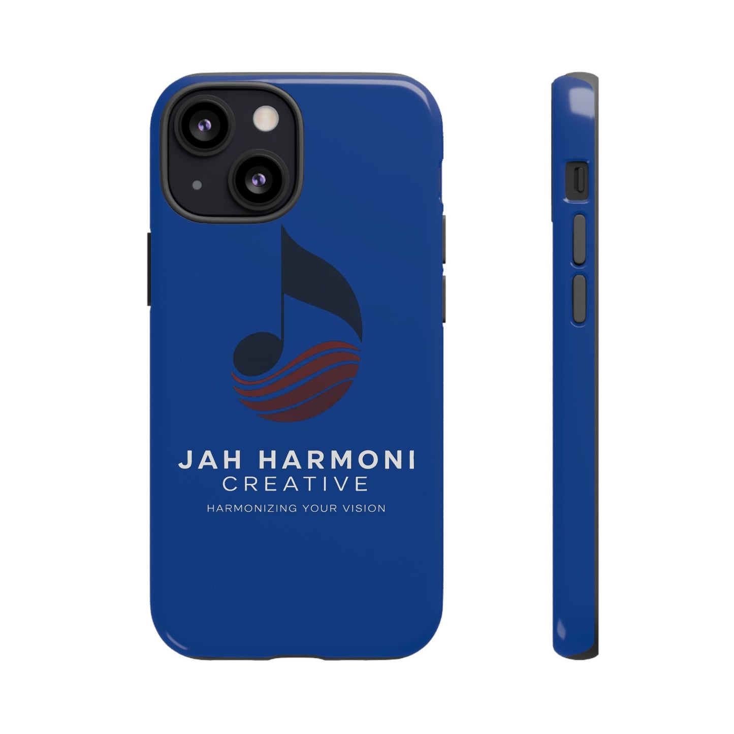 Tough Cases - Blue Logo Phone Case | Jah Harmoni Creative Protective Cover
