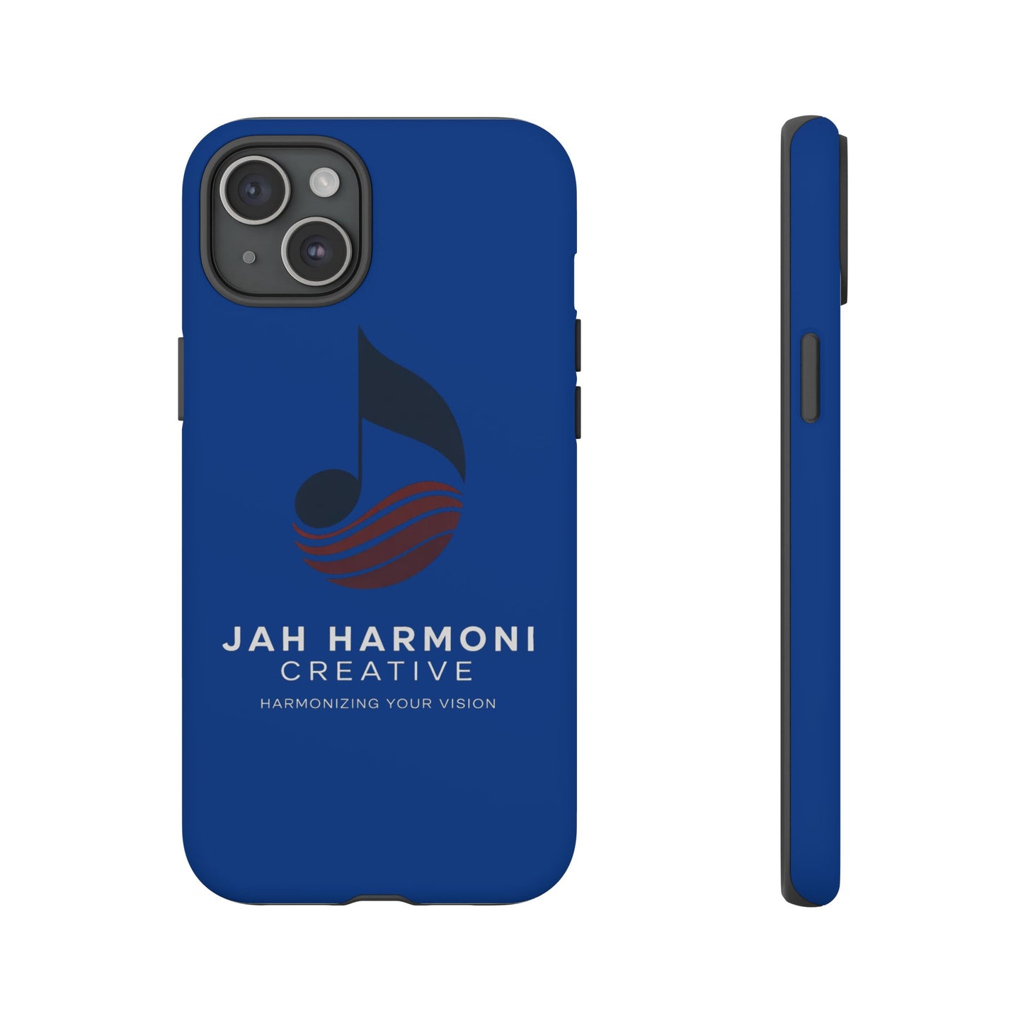 Tough Cases - Blue Logo Phone Case | Jah Harmoni Creative Protective Cover