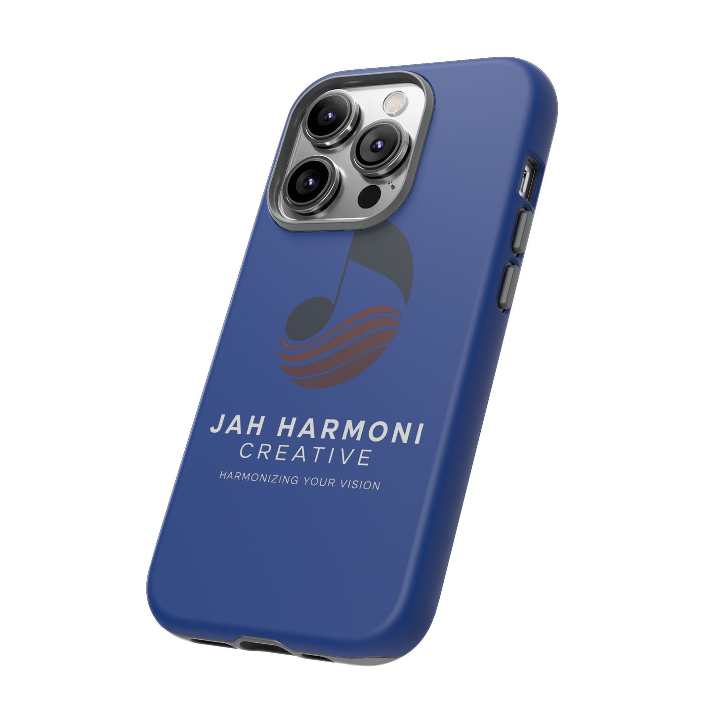 Tough Cases - Blue Logo Phone Case | Jah Harmoni Creative Protective Cover