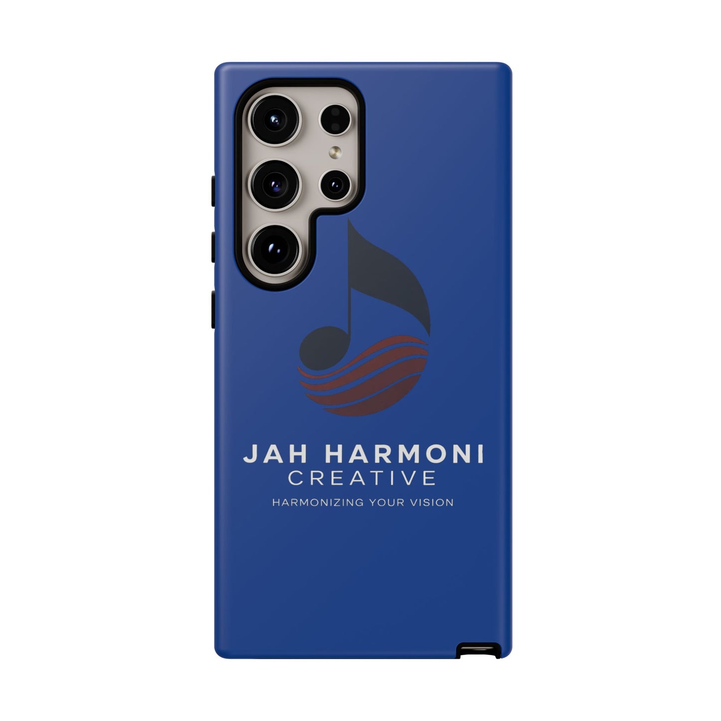 Tough Cases - Blue Logo Phone Case | Jah Harmoni Creative Protective Cover