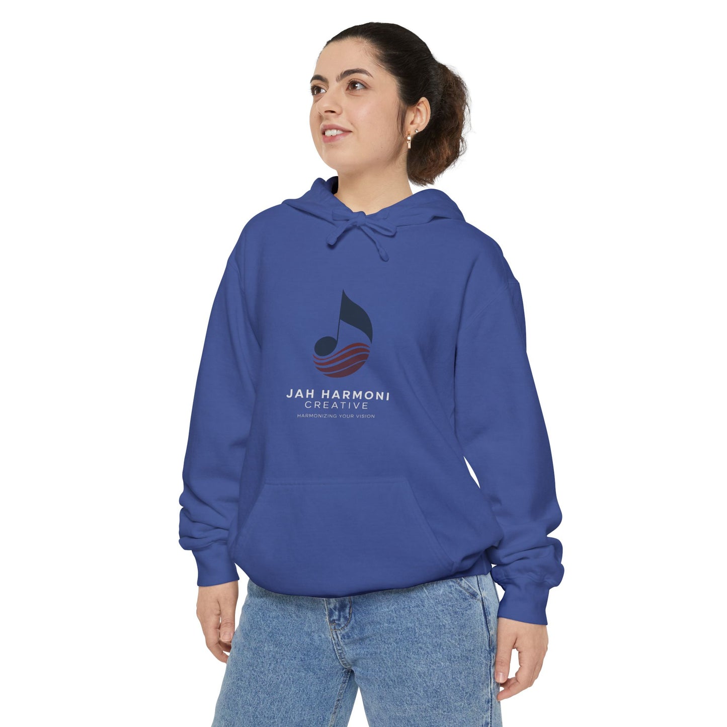 Music Logo Hoodie - "Jah Harmoni Creative" Graphic Pullover