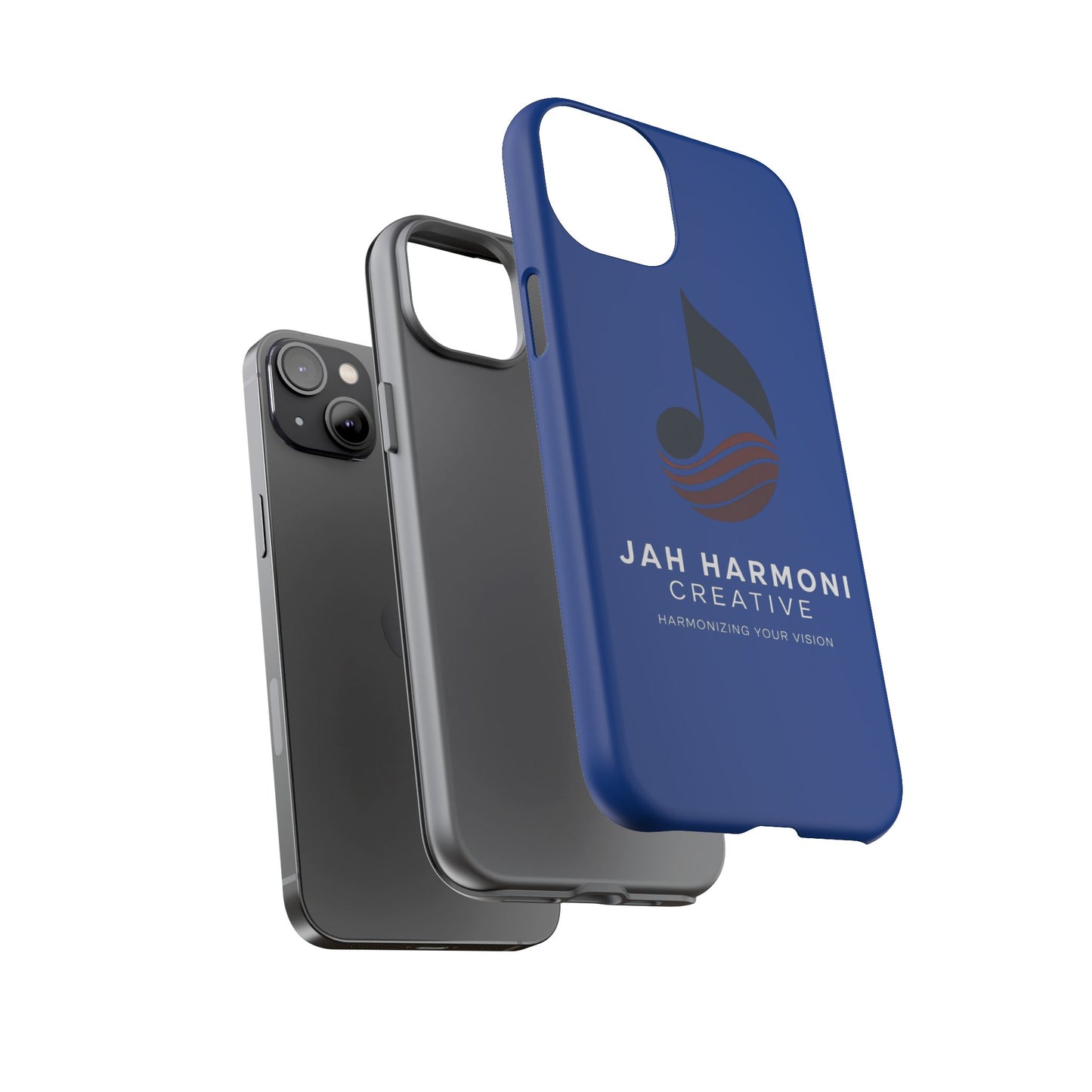 Tough Cases - Blue Logo Phone Case | Jah Harmoni Creative Protective Cover