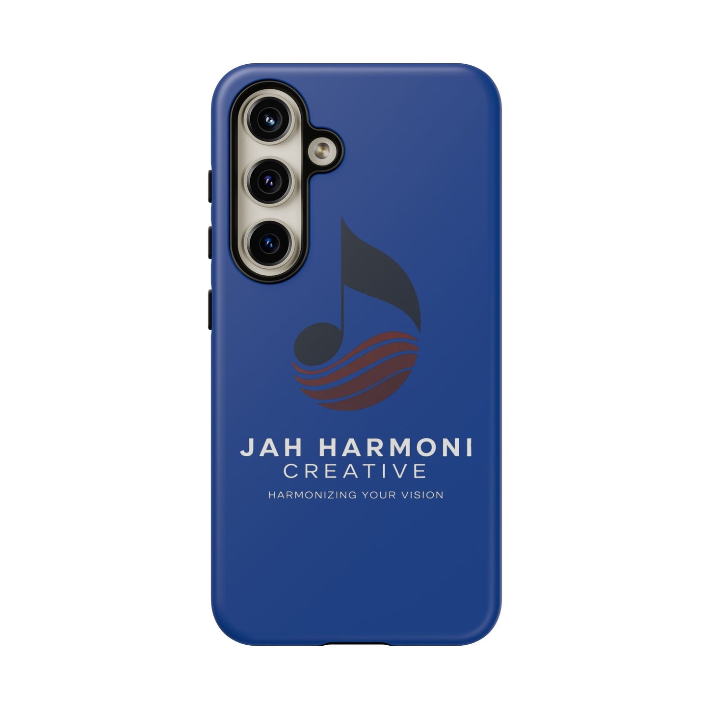 Tough Cases - Blue Logo Phone Case | Jah Harmoni Creative Protective Cover
