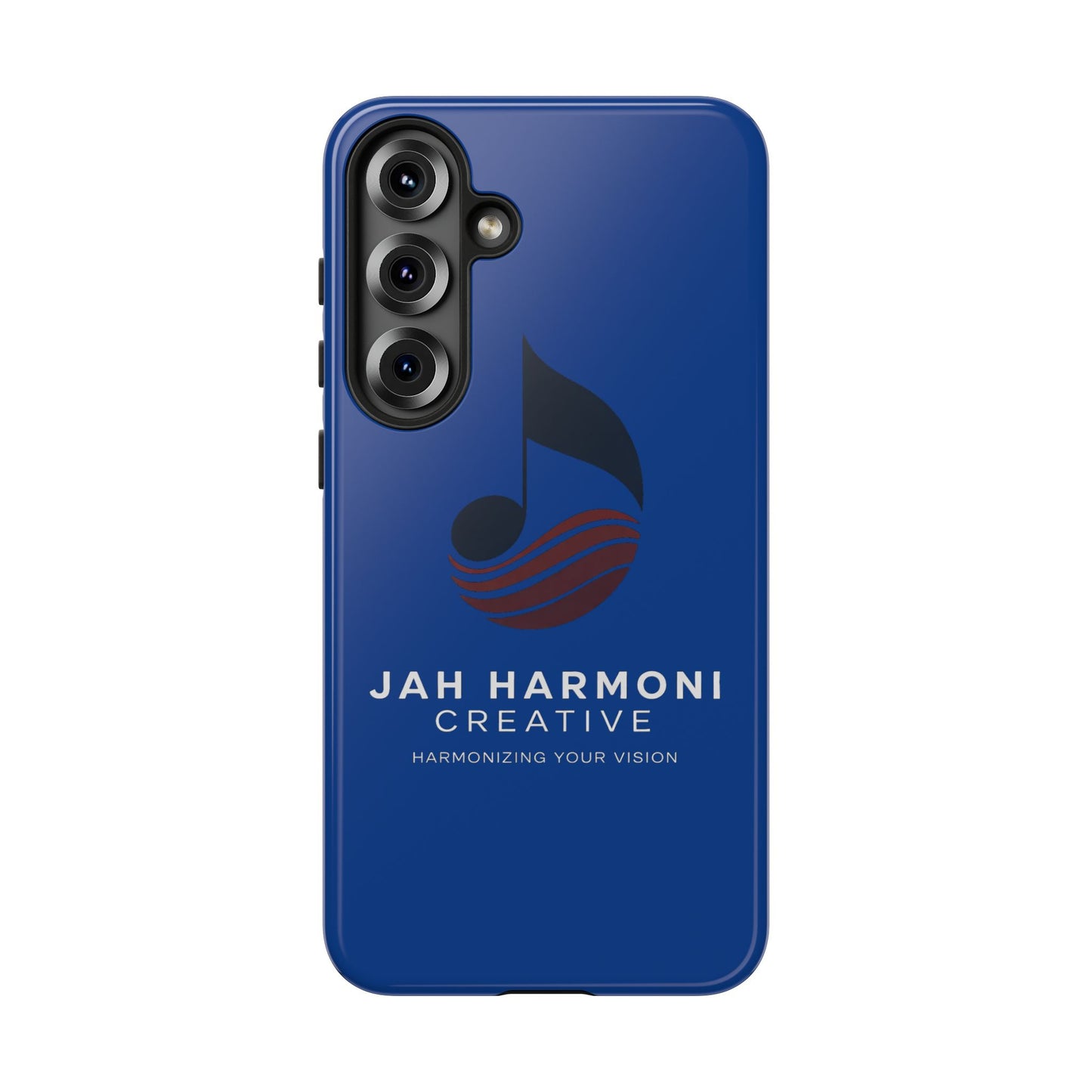 Tough Cases - Blue Logo Phone Case | Jah Harmoni Creative Protective Cover