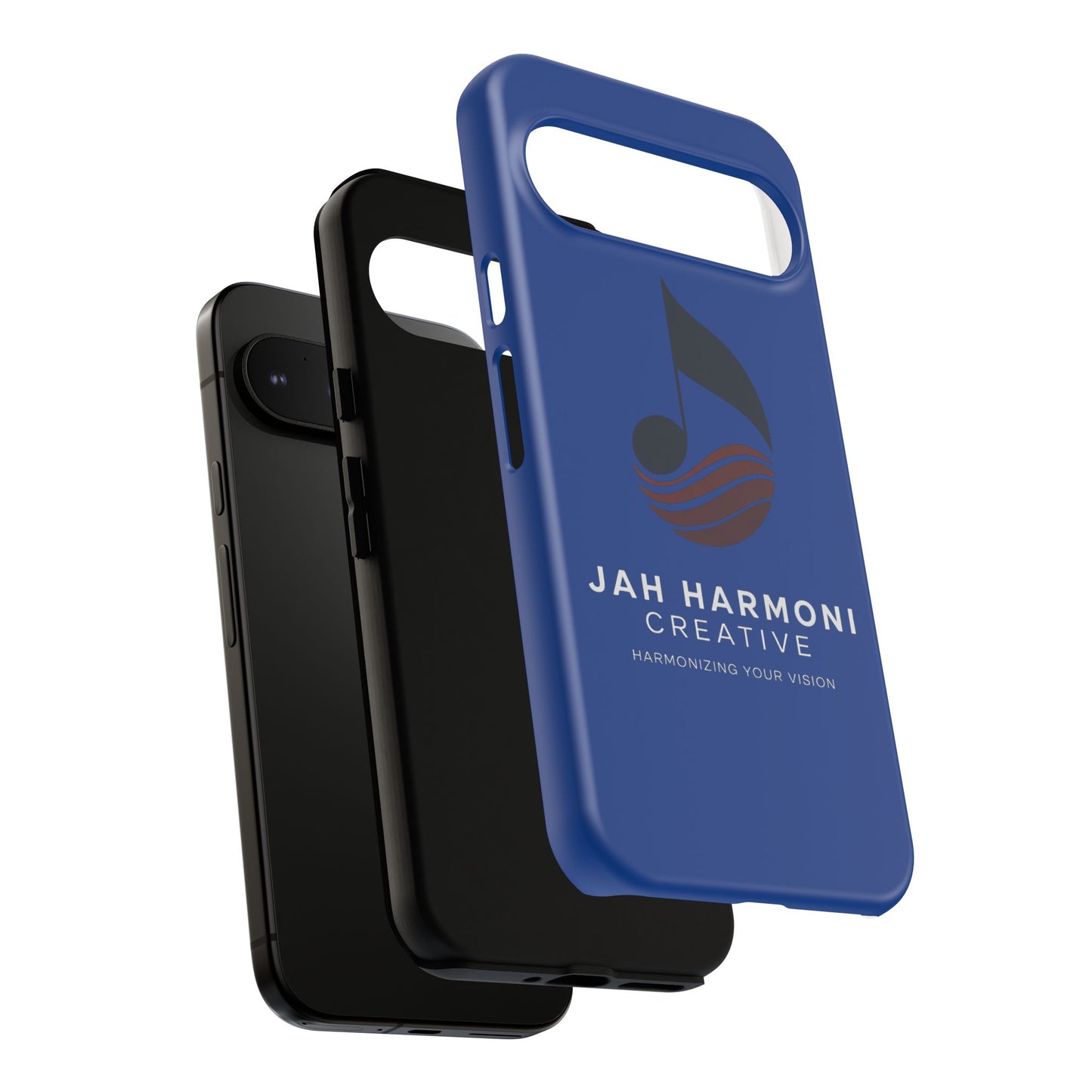 Tough Cases - Blue Logo Phone Case | Jah Harmoni Creative Protective Cover