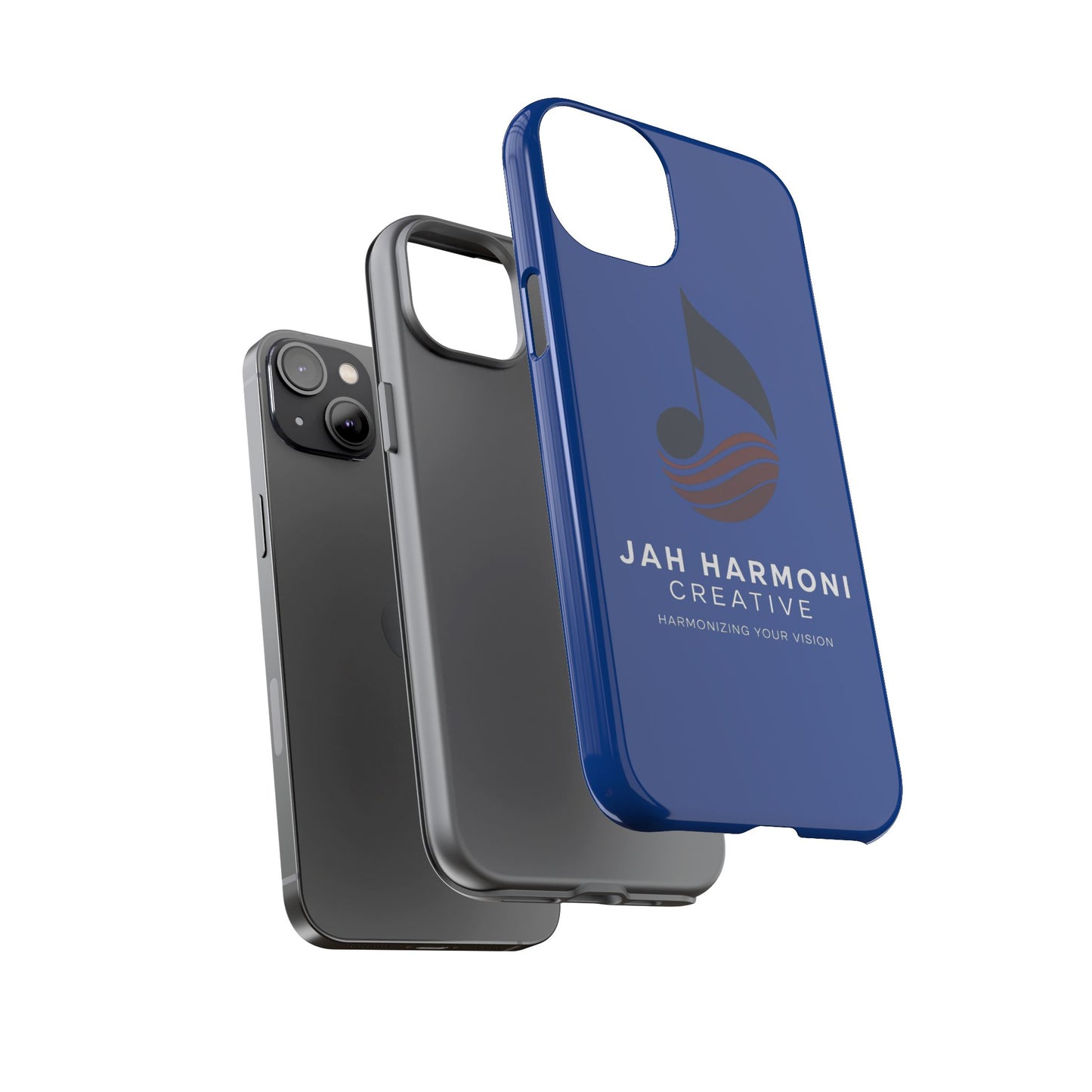 Tough Cases - Blue Logo Phone Case | Jah Harmoni Creative Protective Cover