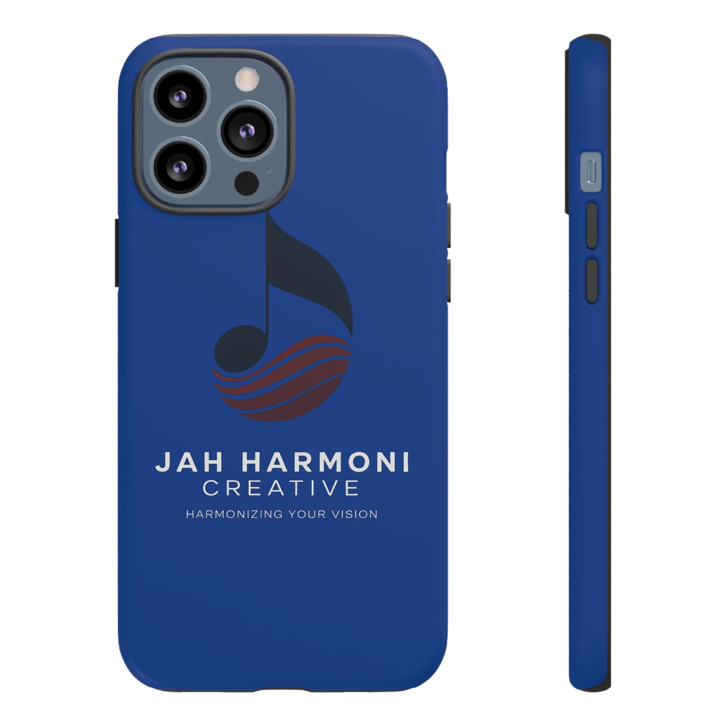 Tough Cases - Blue Logo Phone Case | Jah Harmoni Creative Protective Cover