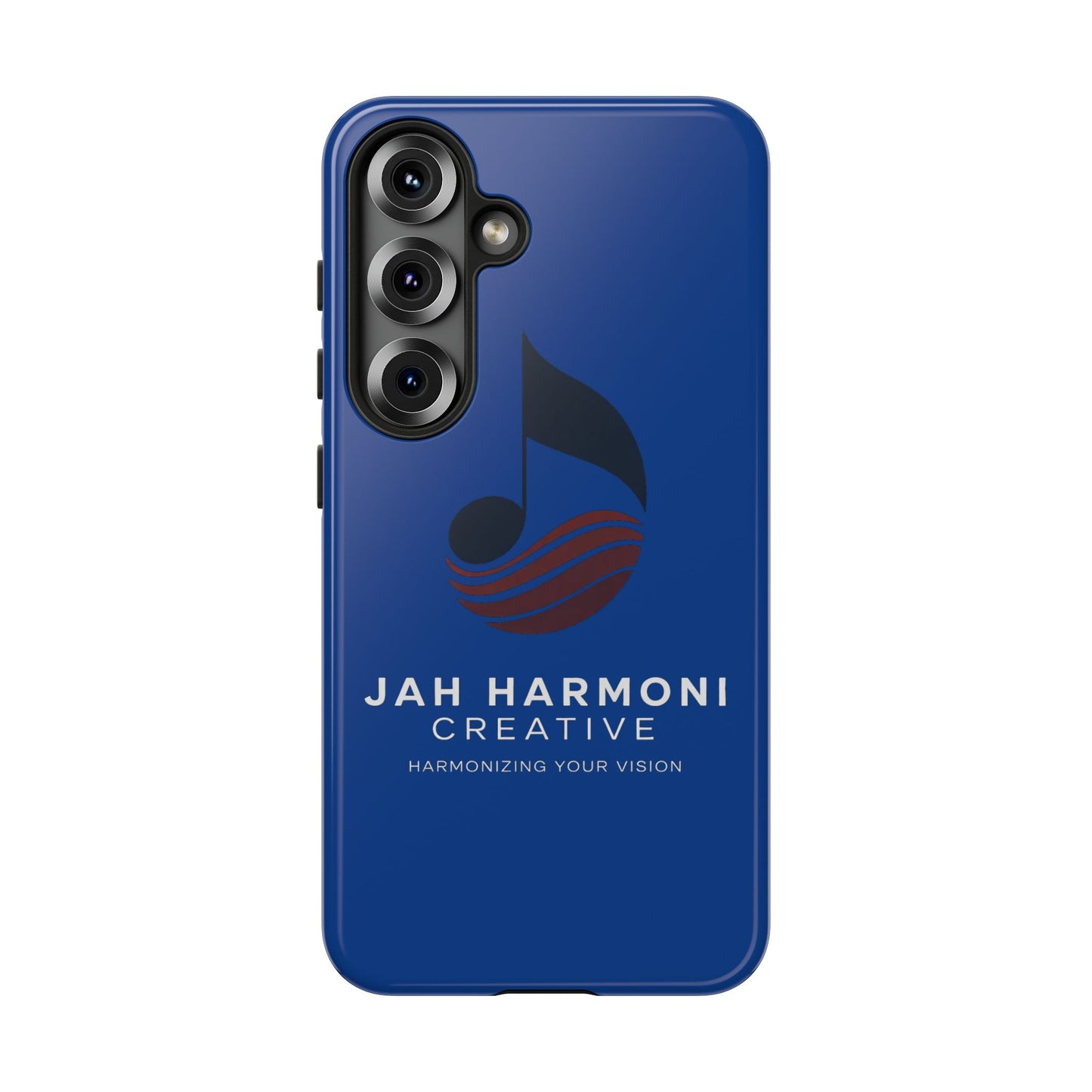 Tough Cases - Blue Logo Phone Case | Jah Harmoni Creative Protective Cover