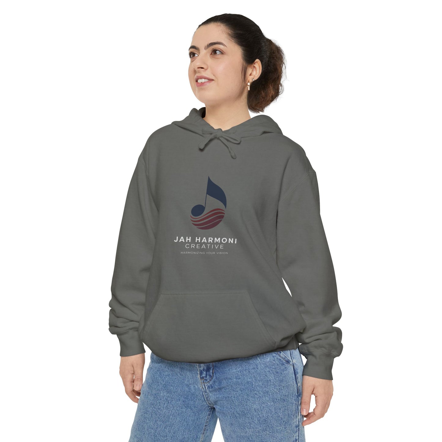 Music Logo Hoodie - "Jah Harmoni Creative" Graphic Pullover