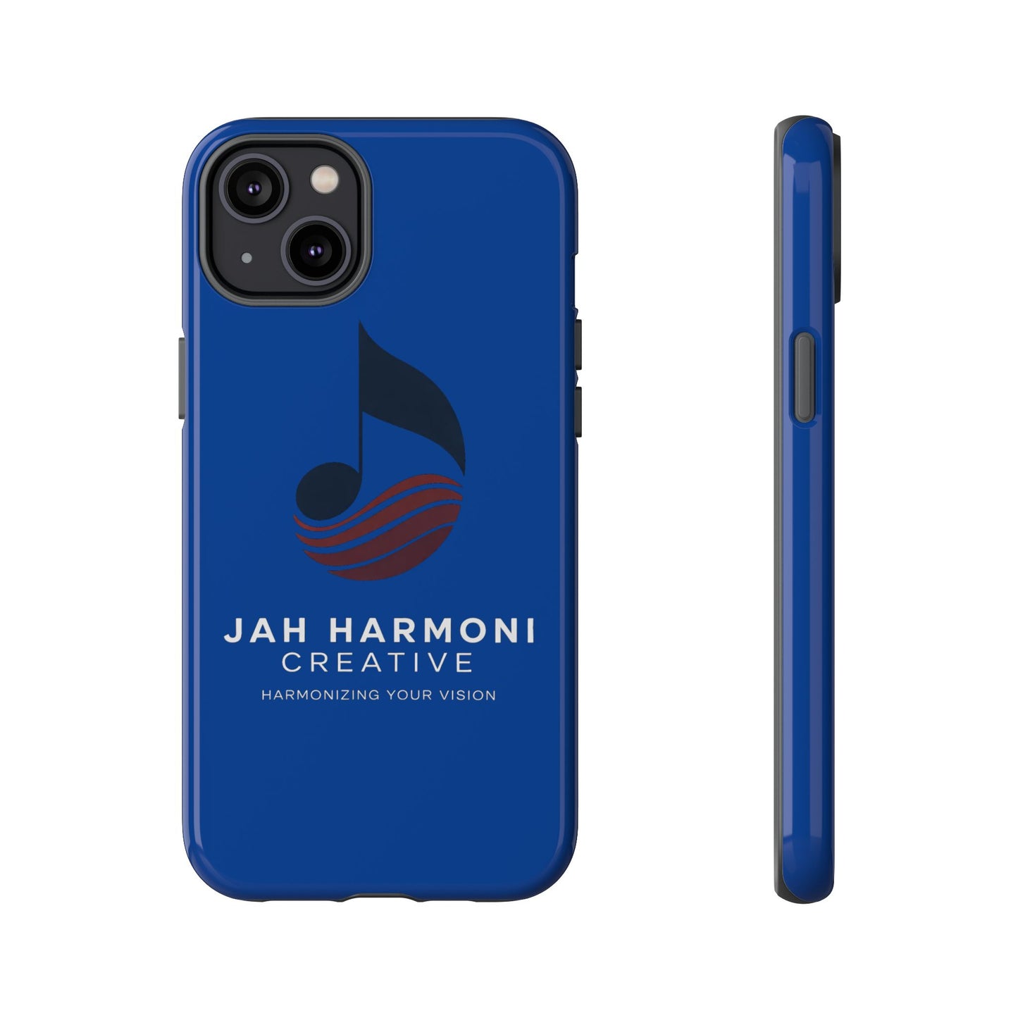 Tough Cases - Blue Logo Phone Case | Jah Harmoni Creative Protective Cover