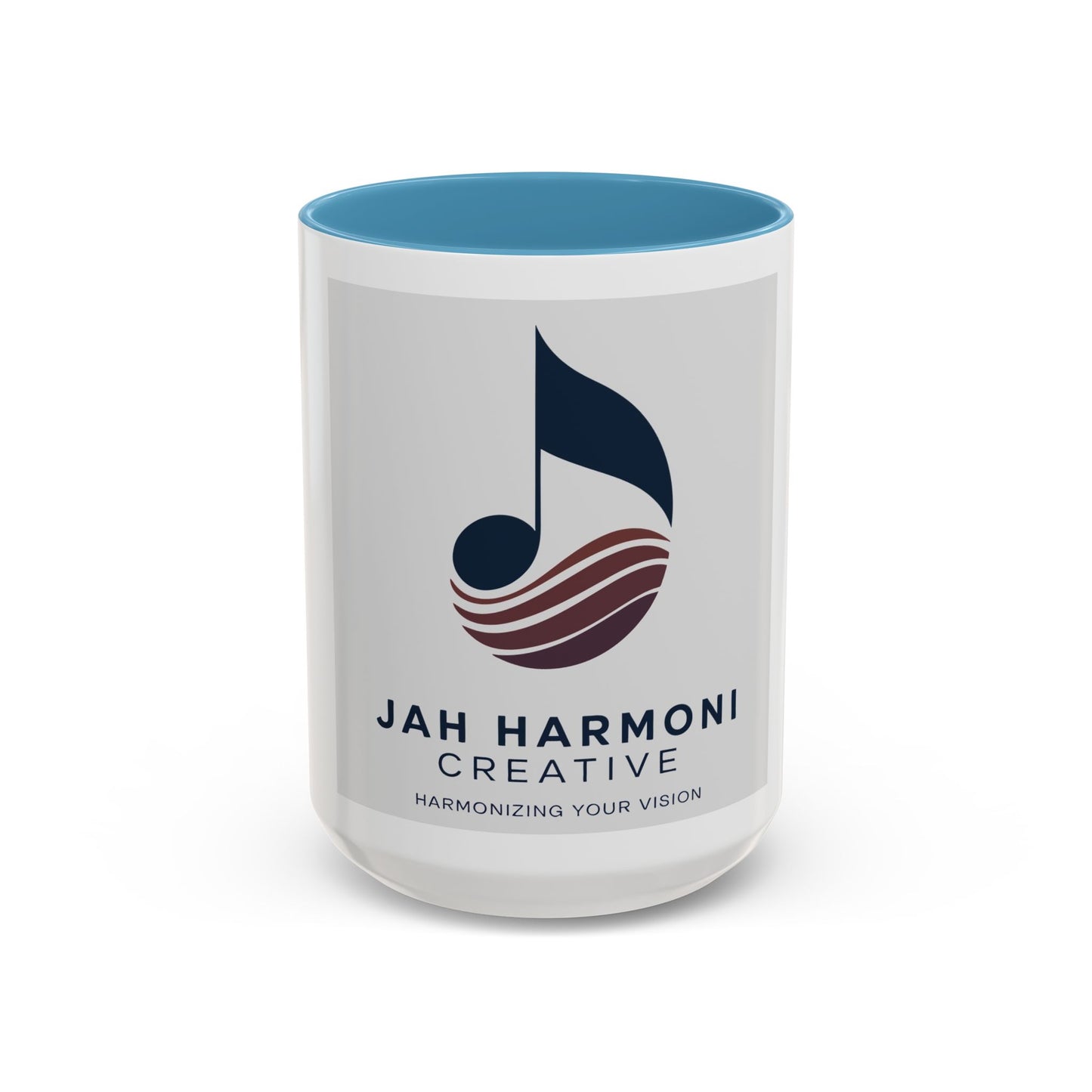 Logo Accent Coffee Mug — Jah Harmoni Creative Branded 11/15oz Ceramic Mug