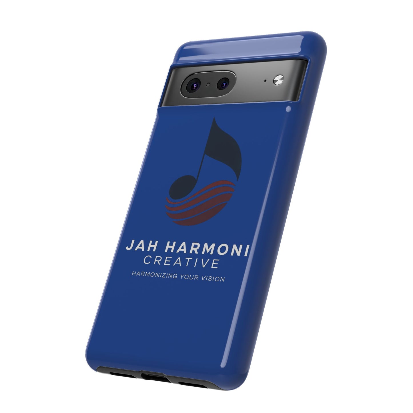Tough Cases - Blue Logo Phone Case | Jah Harmoni Creative Protective Cover